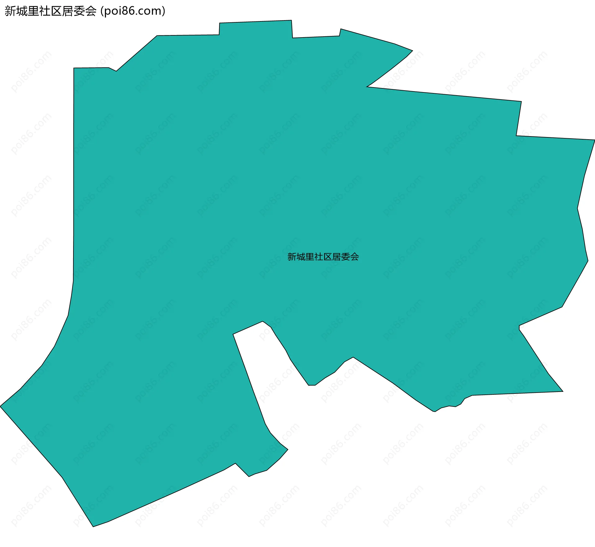 新城里社区居委会边界地图