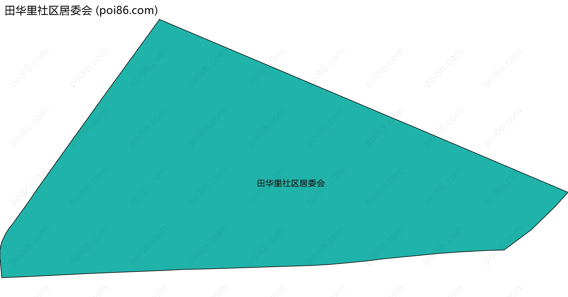 田华里社区居委会边界地图