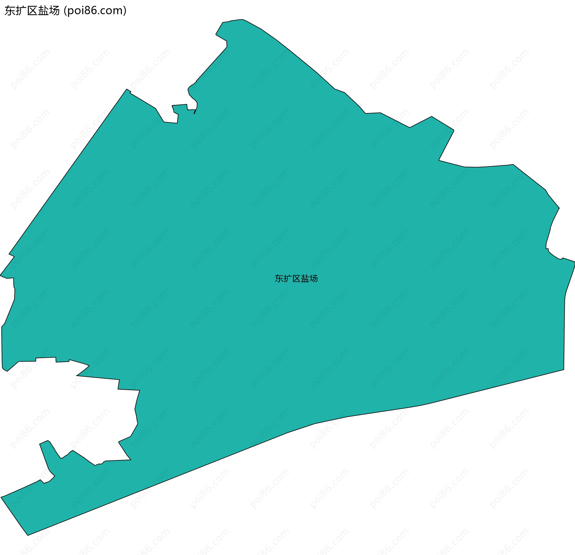 东扩区盐场边界地图