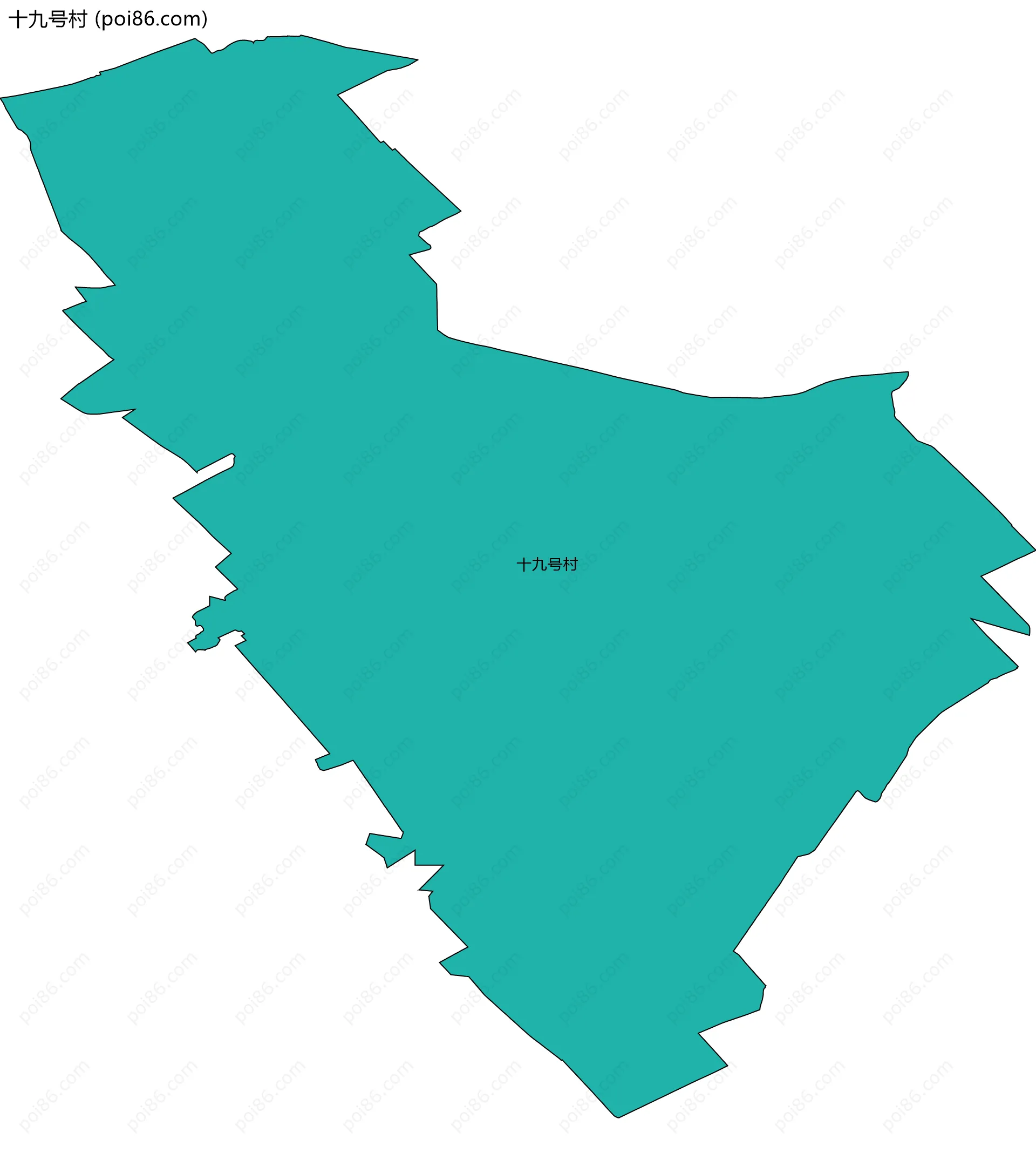 十九号村边界地图