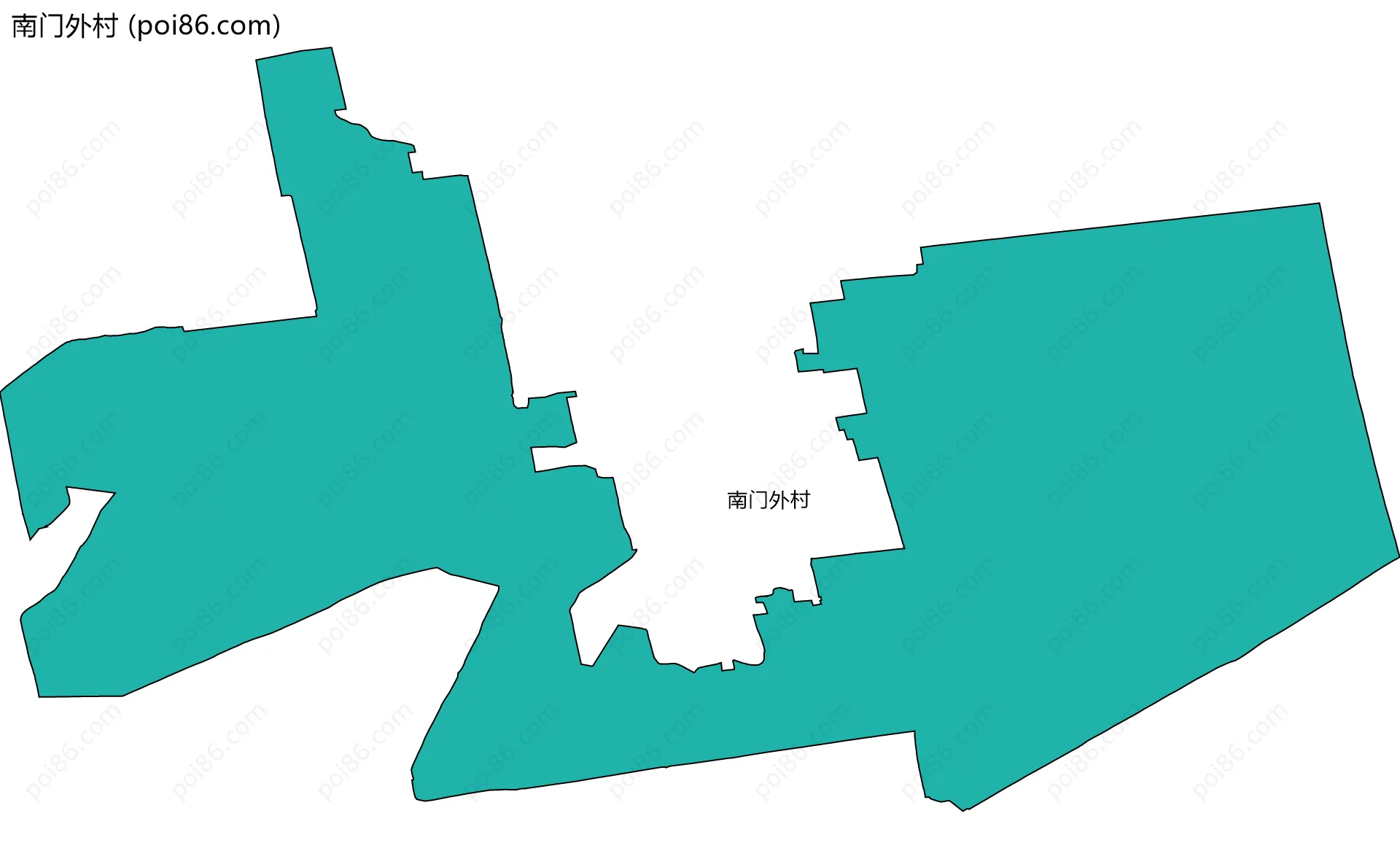 南门外村边界地图