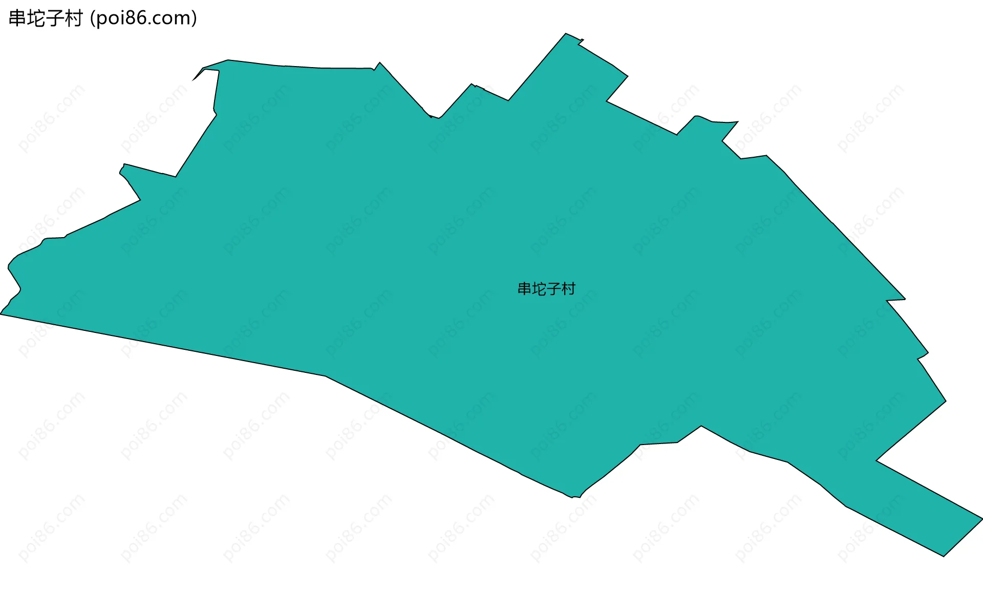 串坨子村边界地图