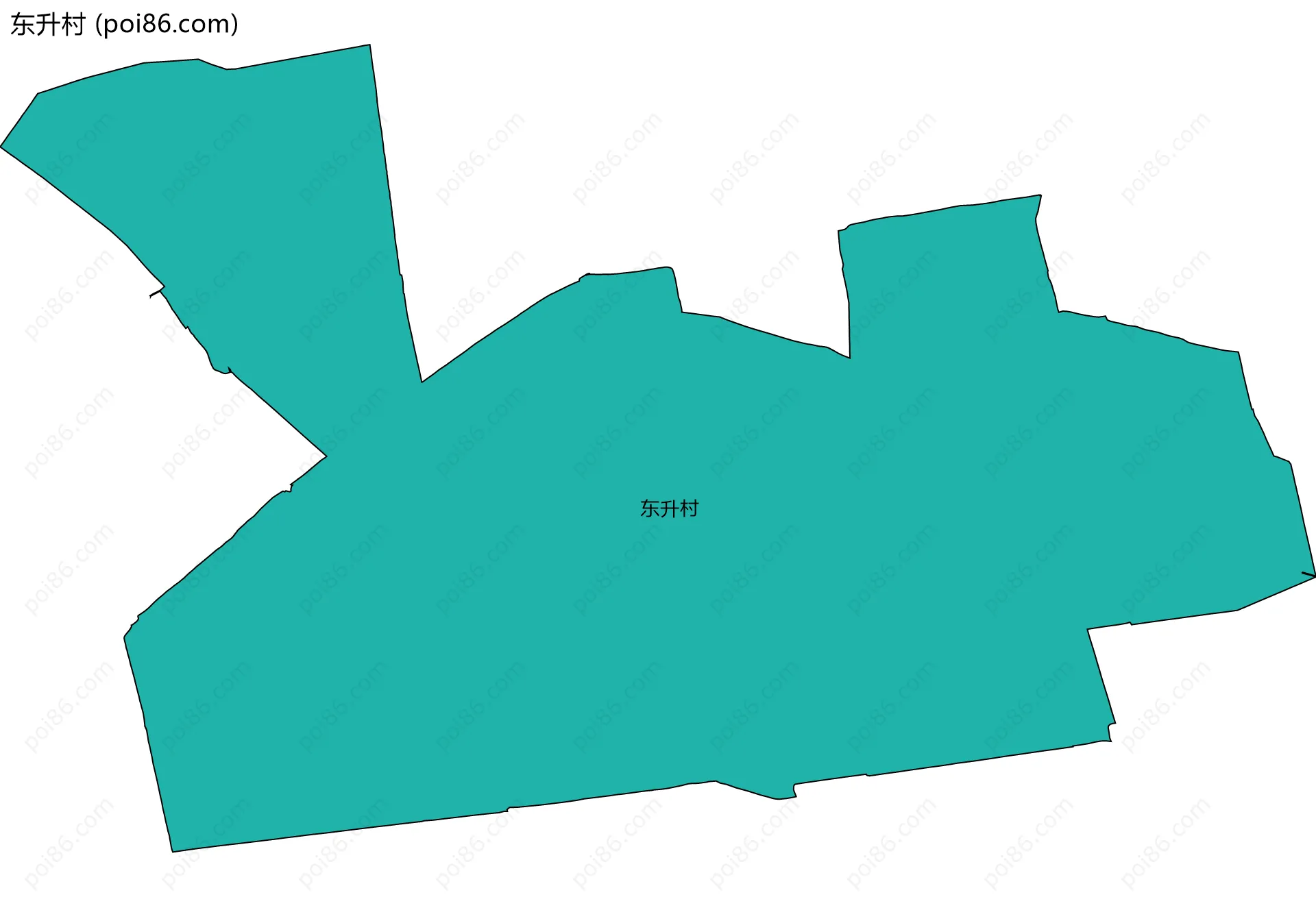 东升村边界地图