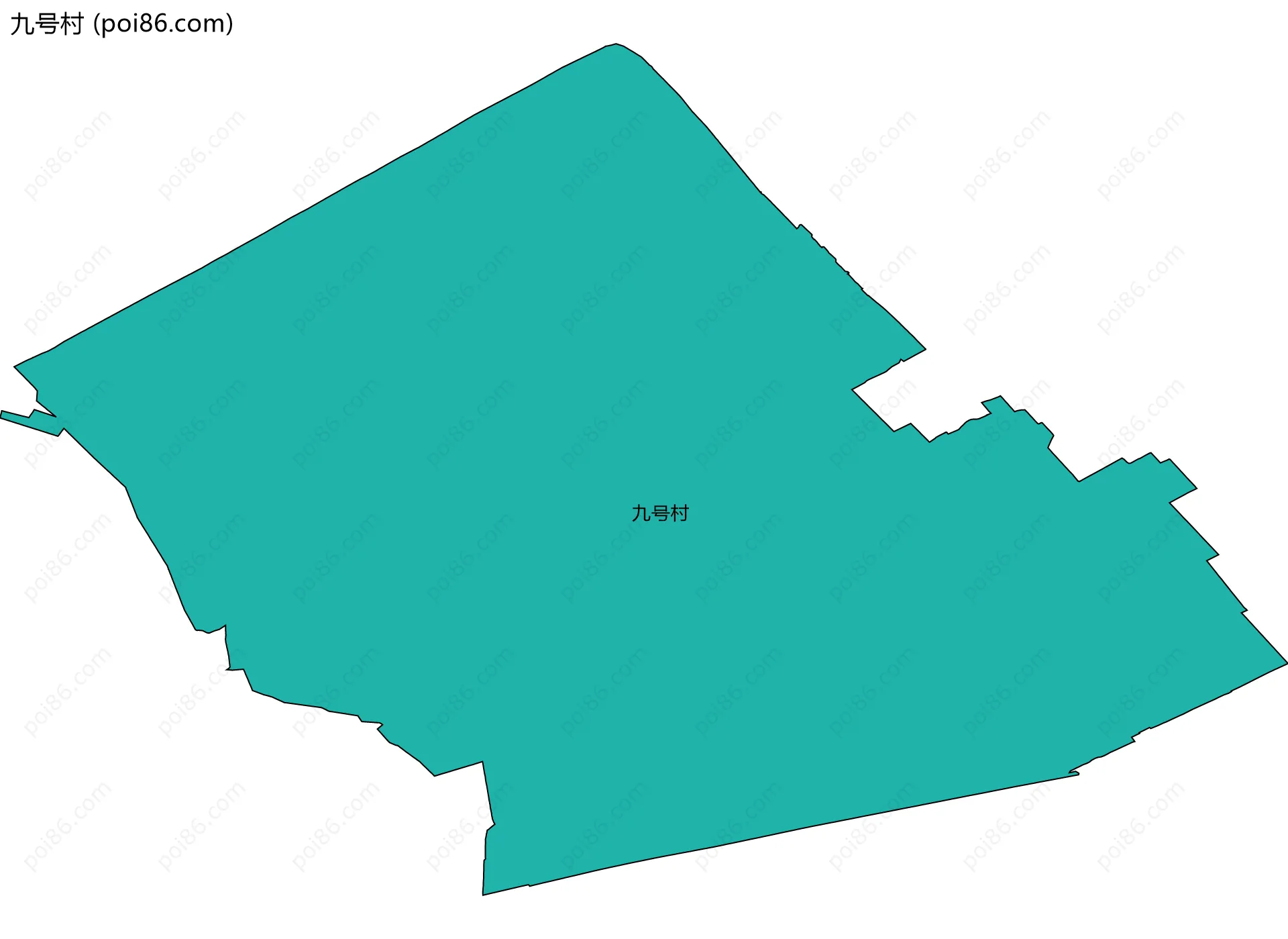 九号村边界地图