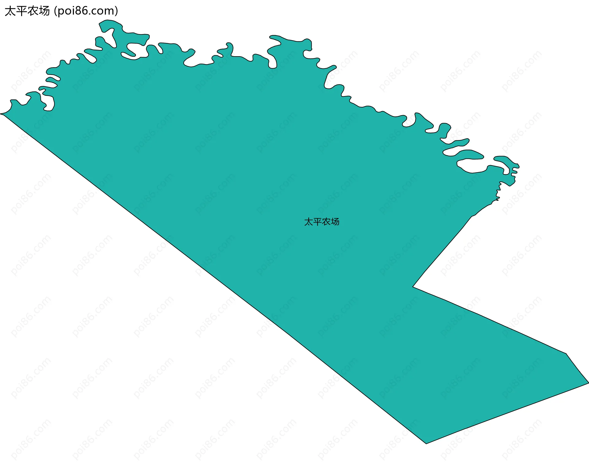 太平农场边界地图