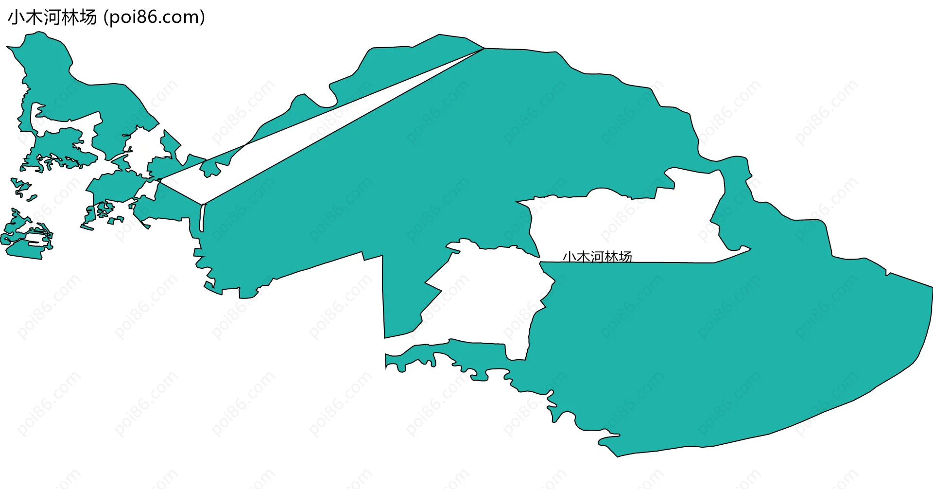 小木河林场边界地图