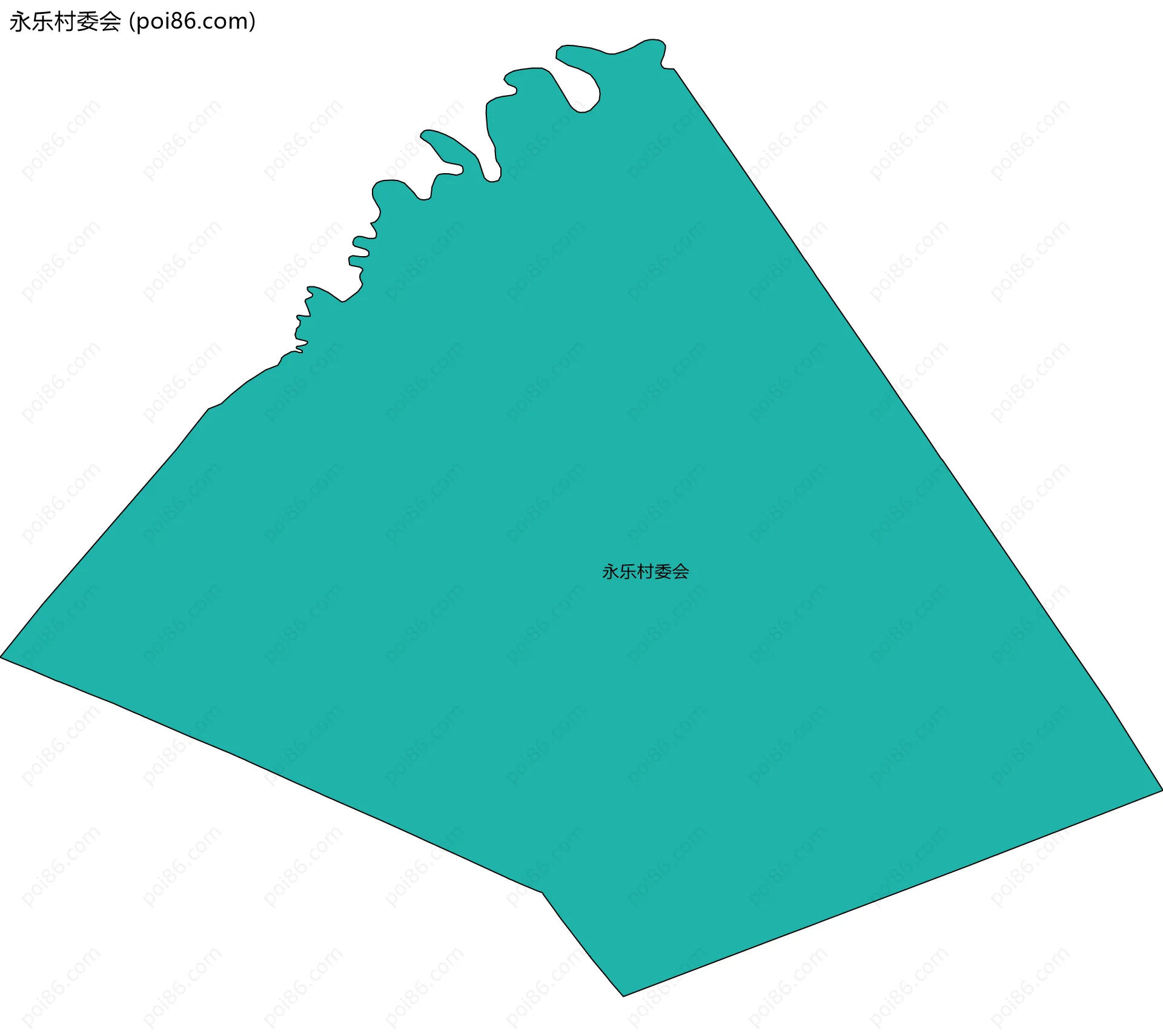 永乐村委会边界地图