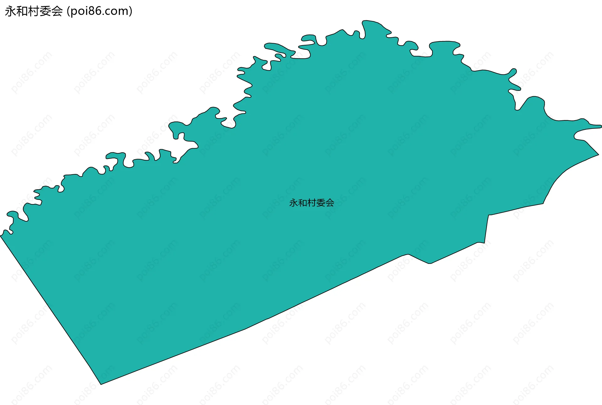 永和村委会边界地图