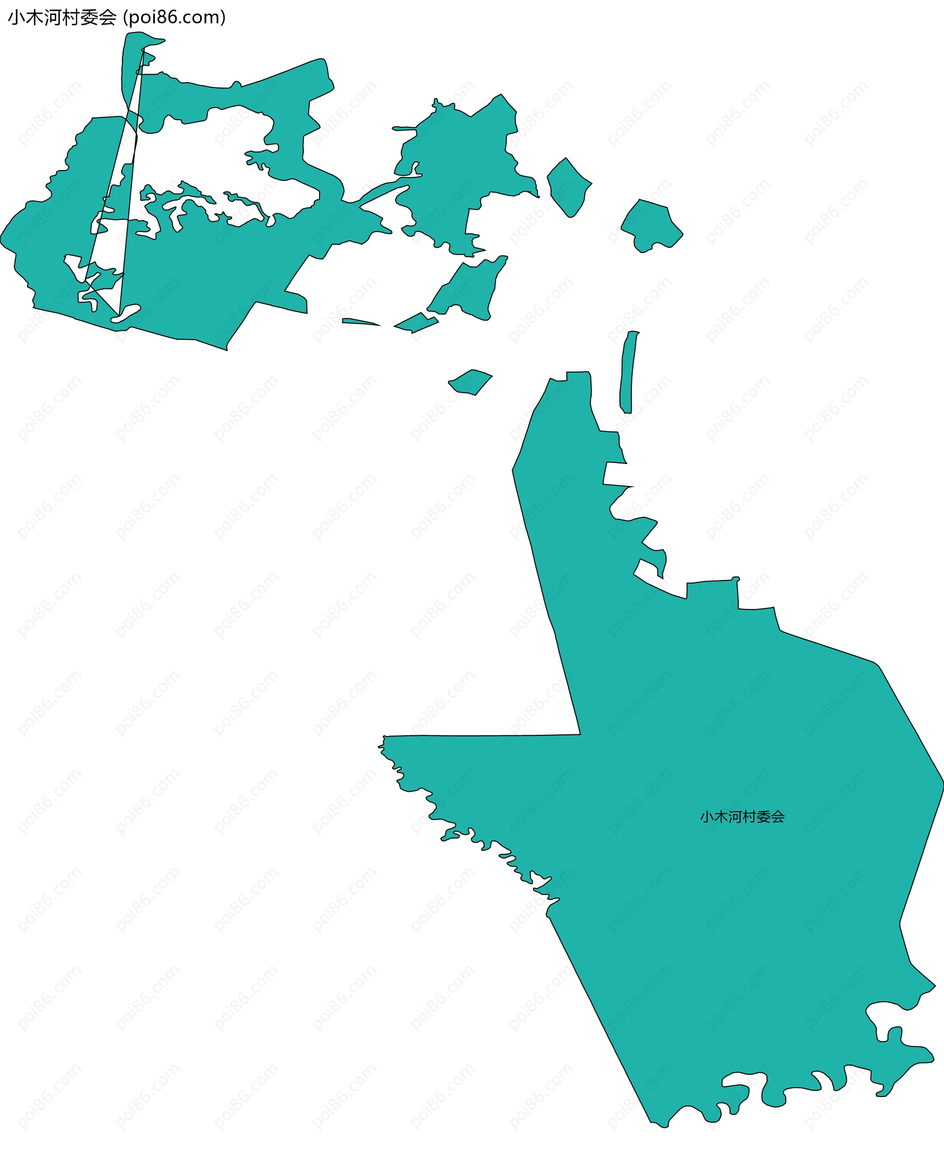 小木河村委会边界地图