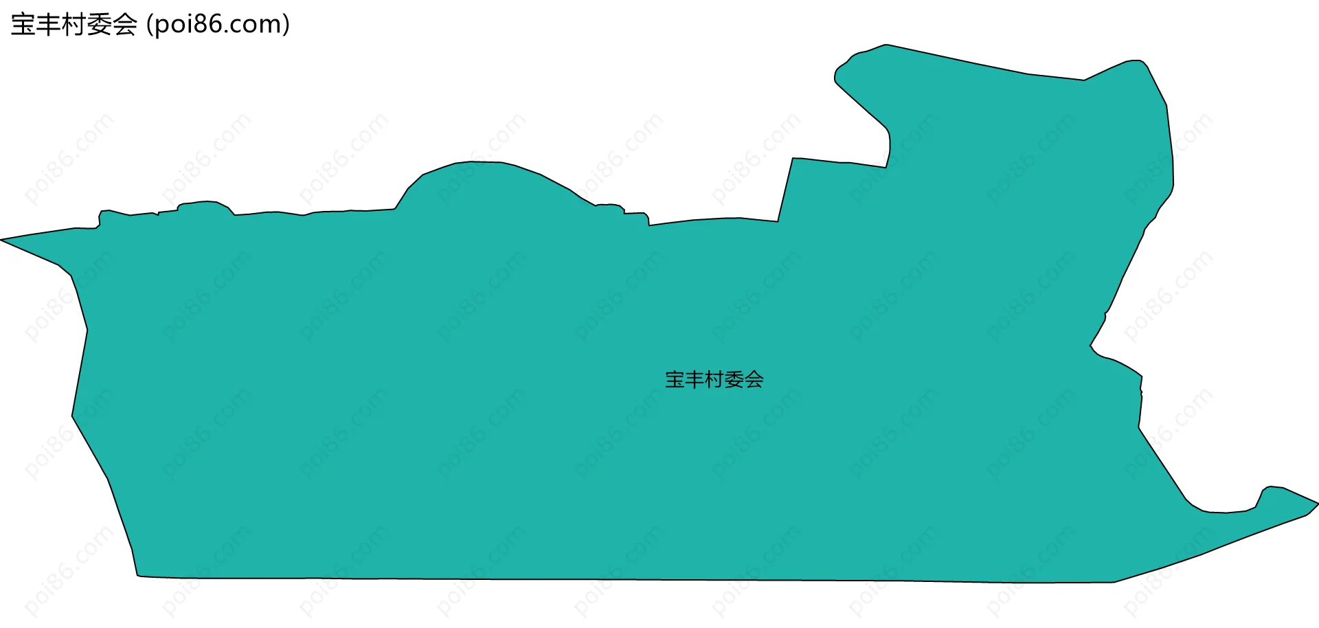 宝丰村委会边界地图