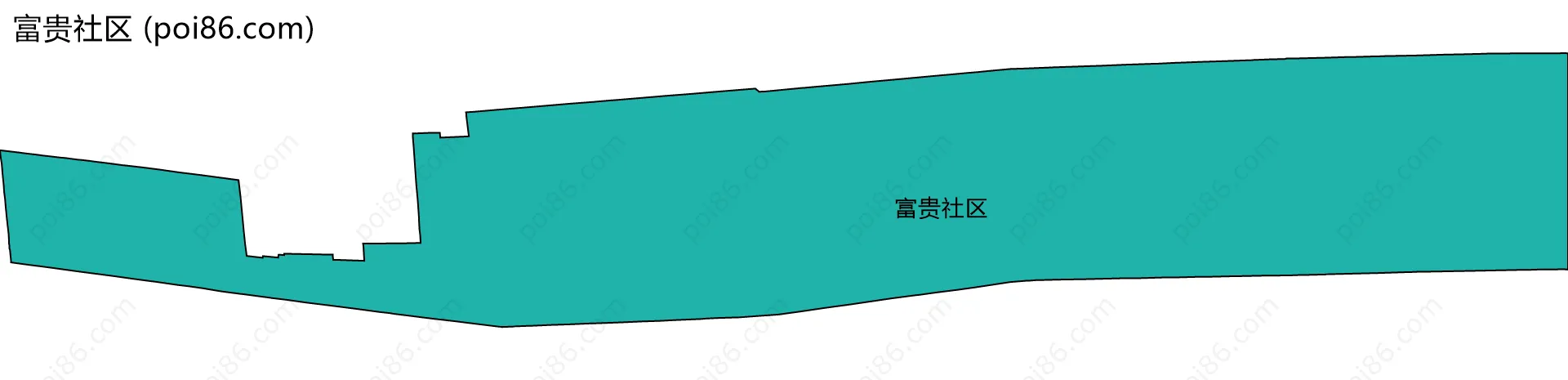 富贵社区边界地图