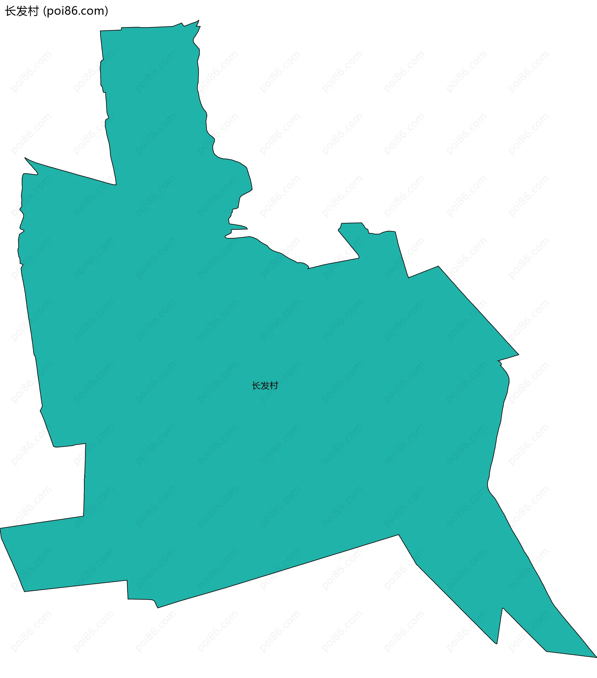 长发村边界地图