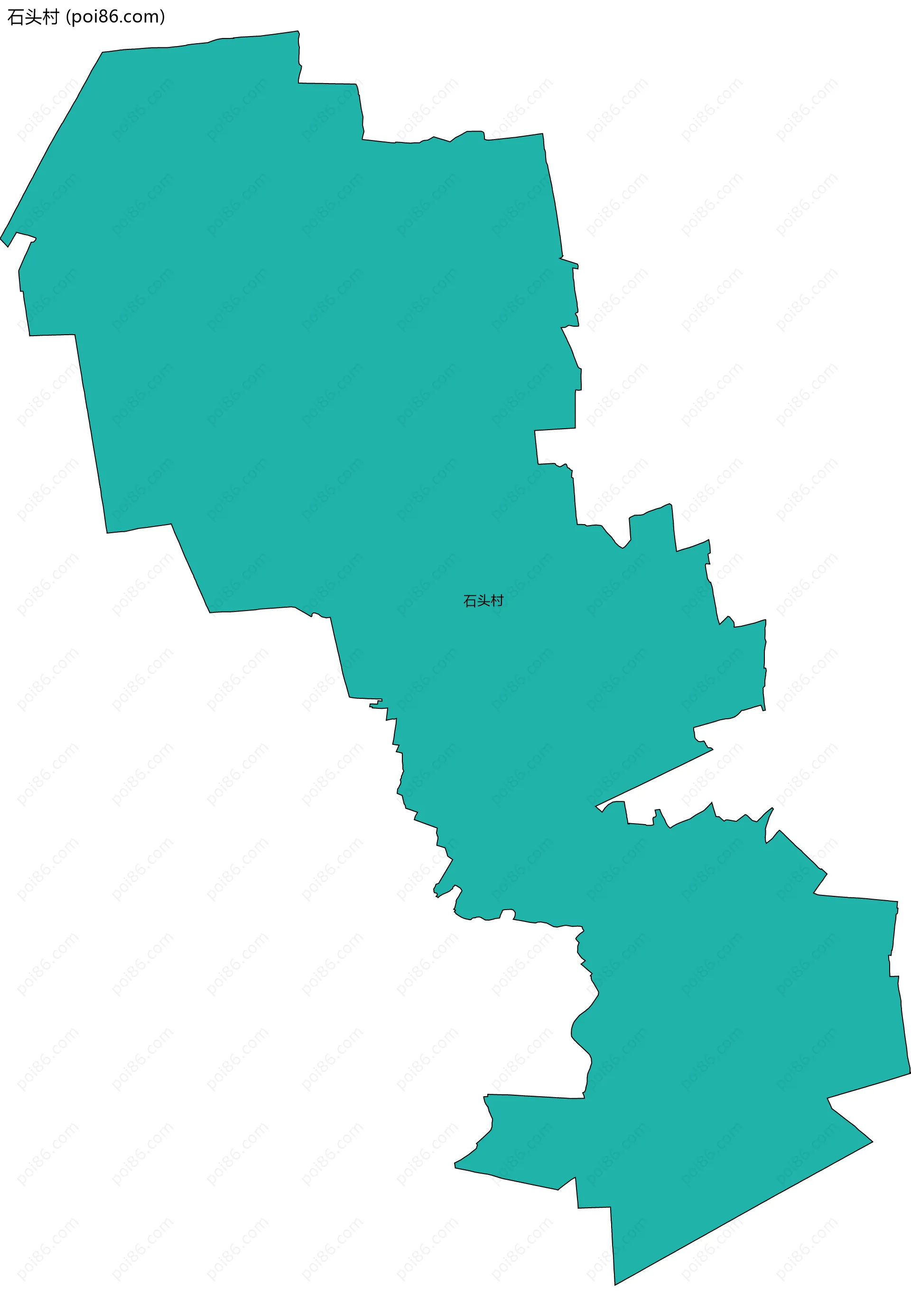 石头村边界地图