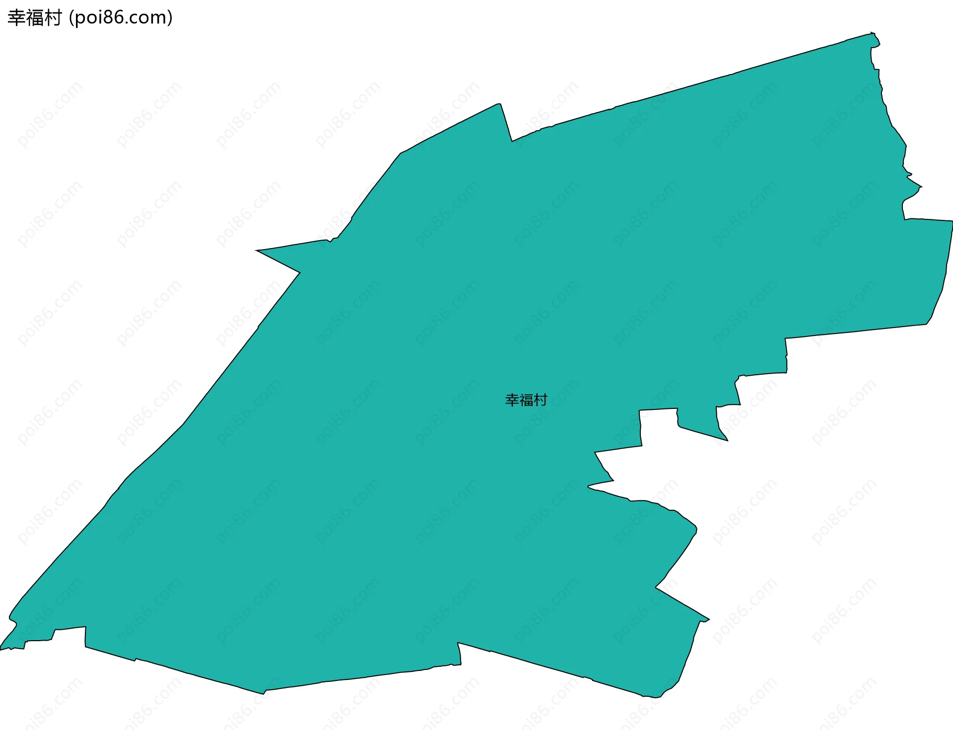 幸福村边界地图