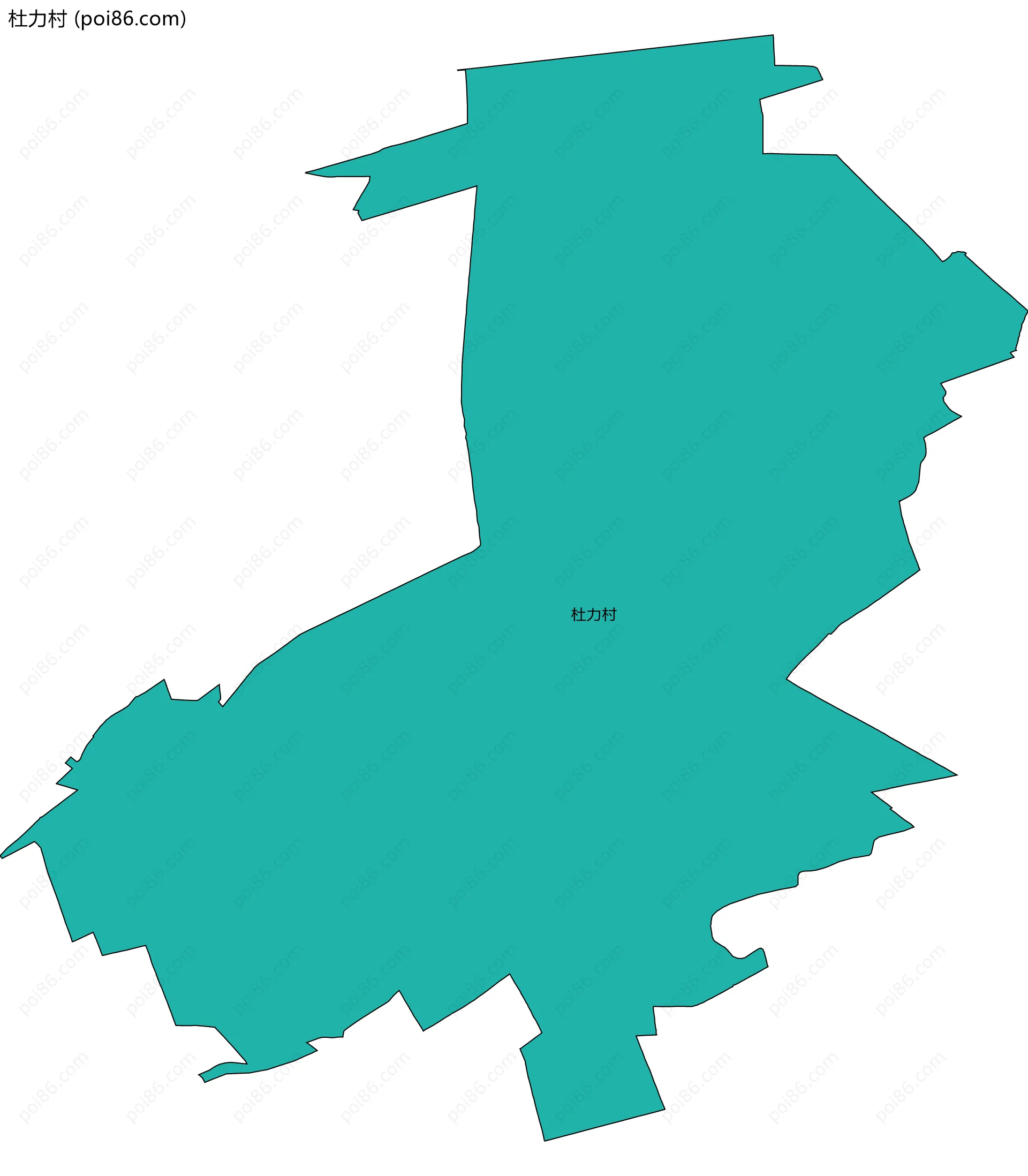 杜力村边界地图