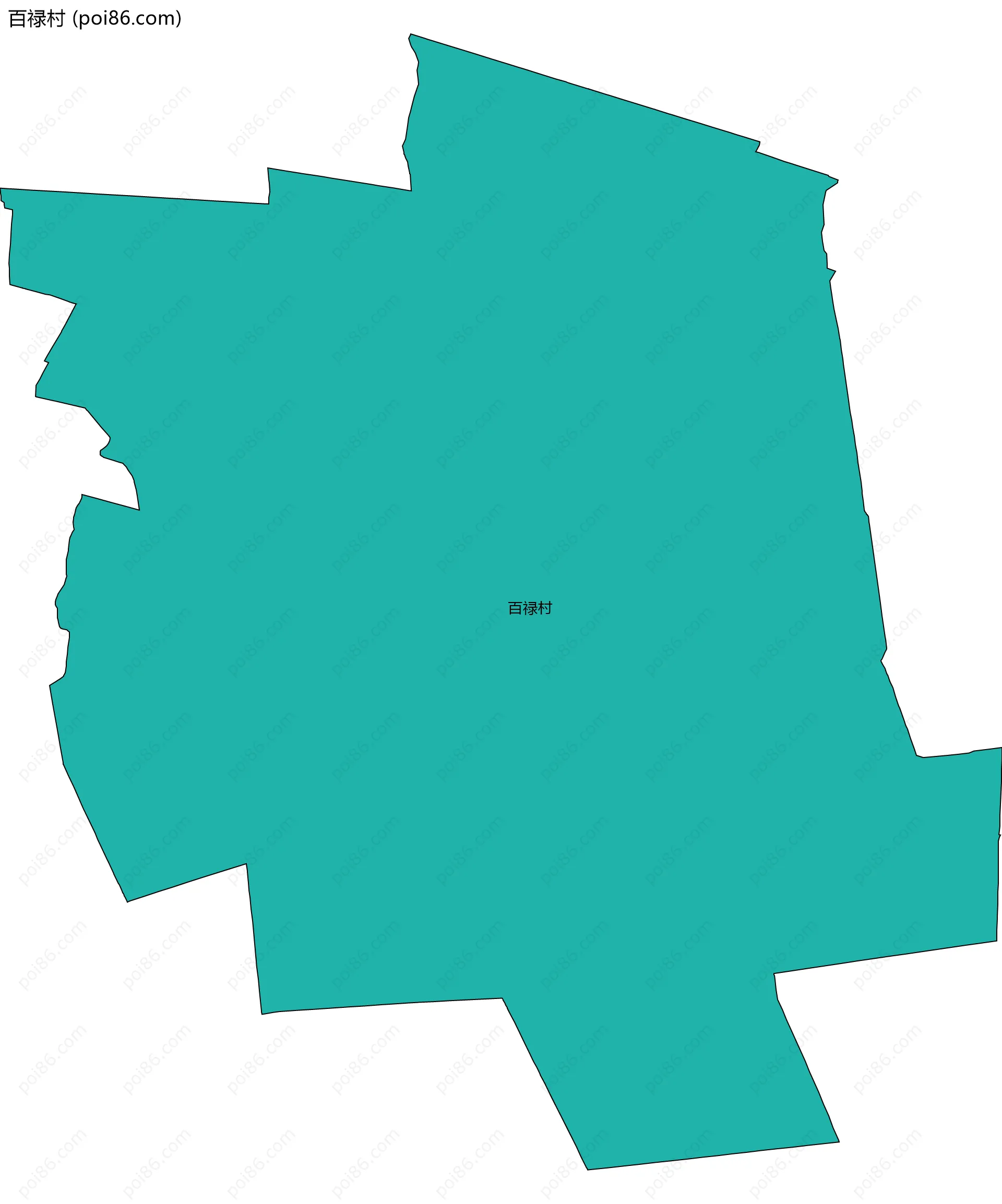 百禄村边界地图