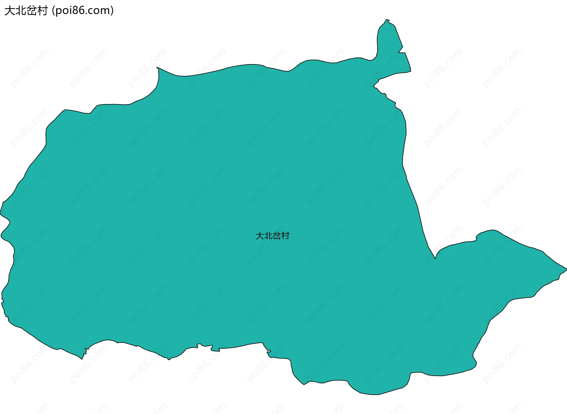 大北岔村边界地图