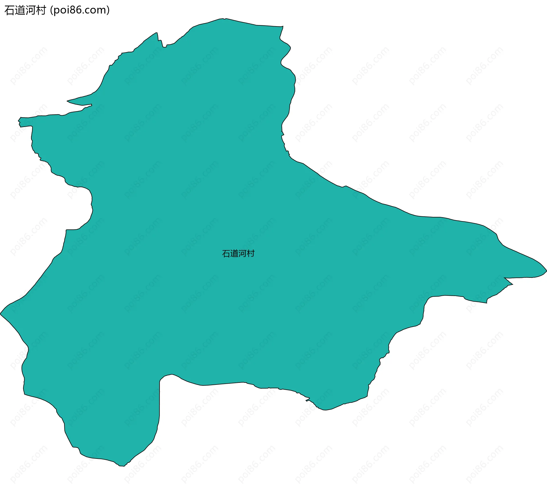 石道河村边界地图