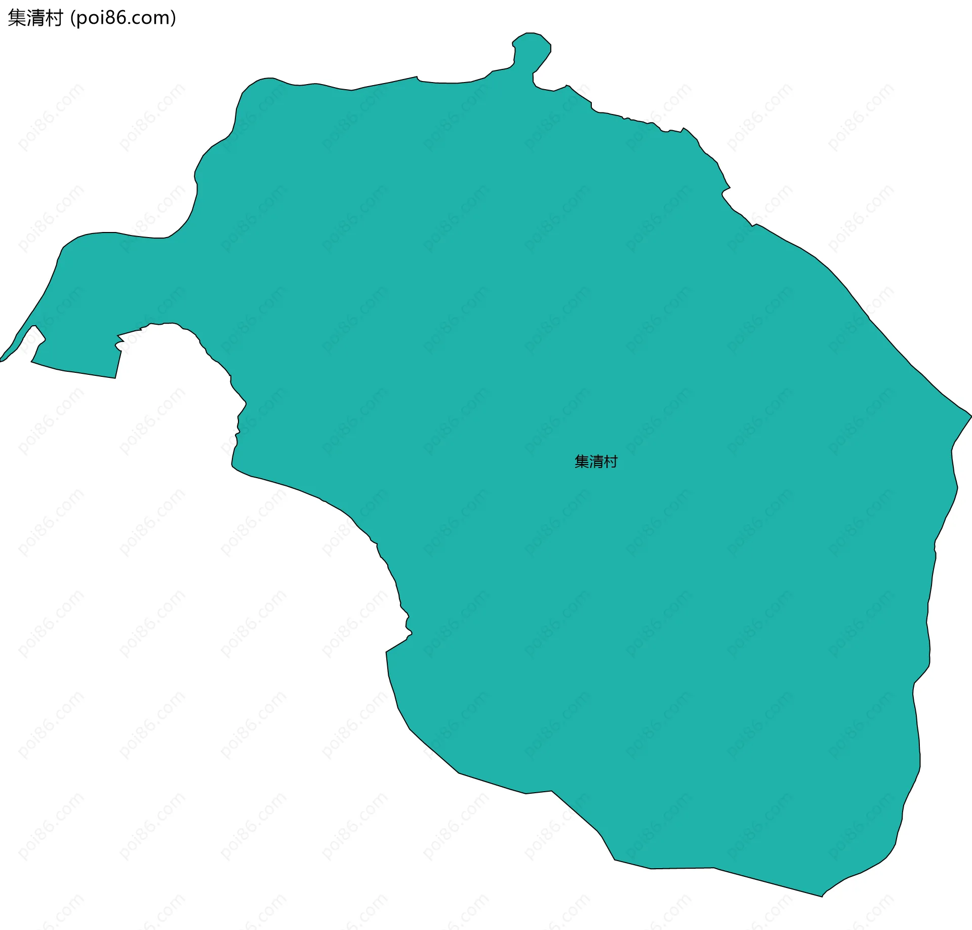 集清村边界地图