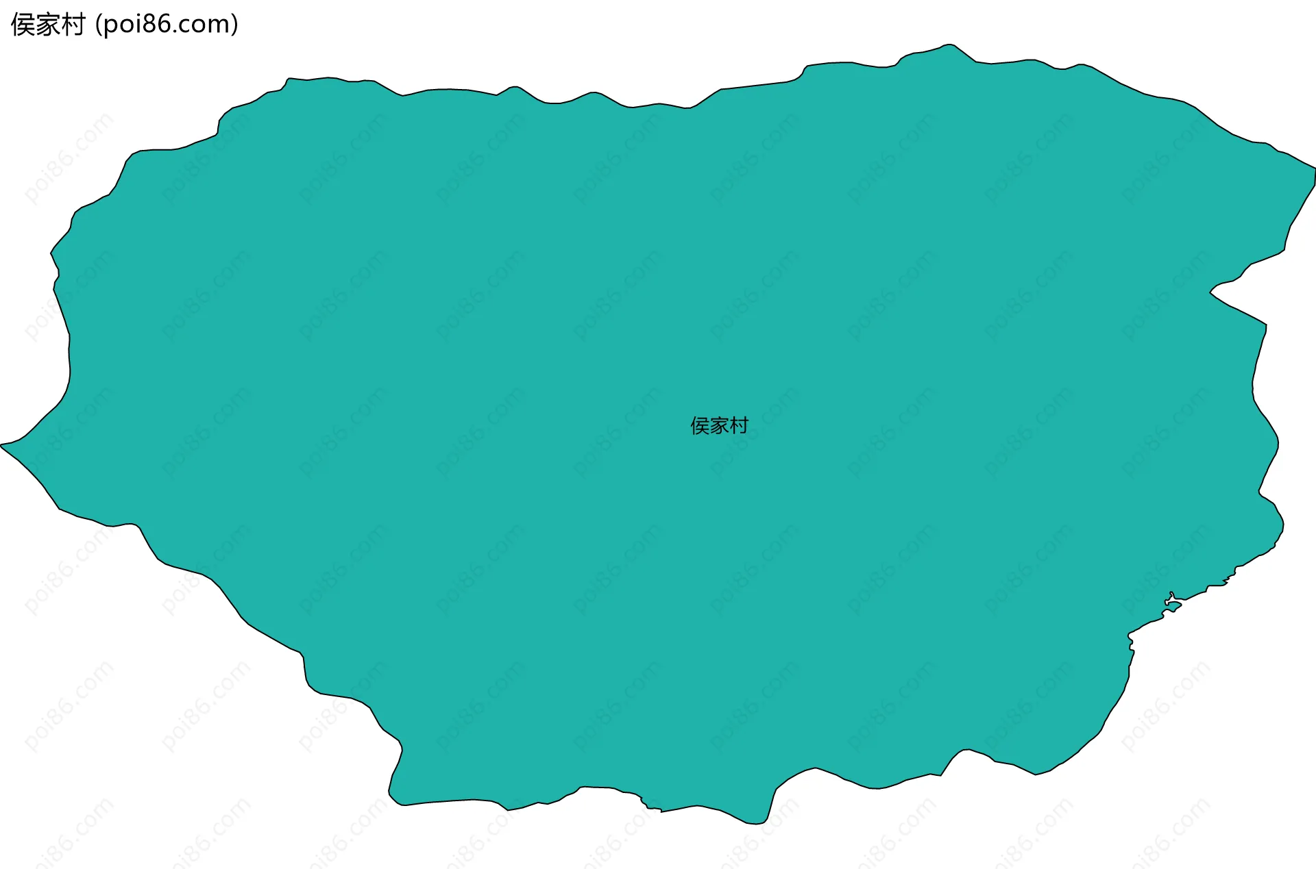 侯家村边界地图