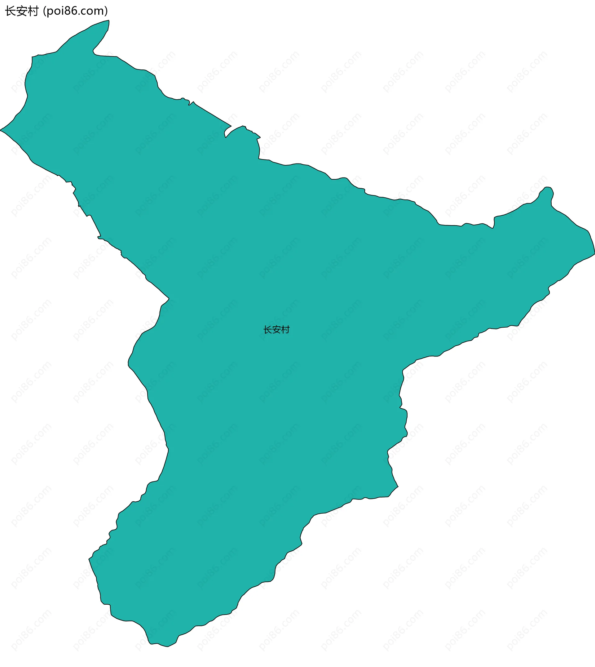 长安村边界地图