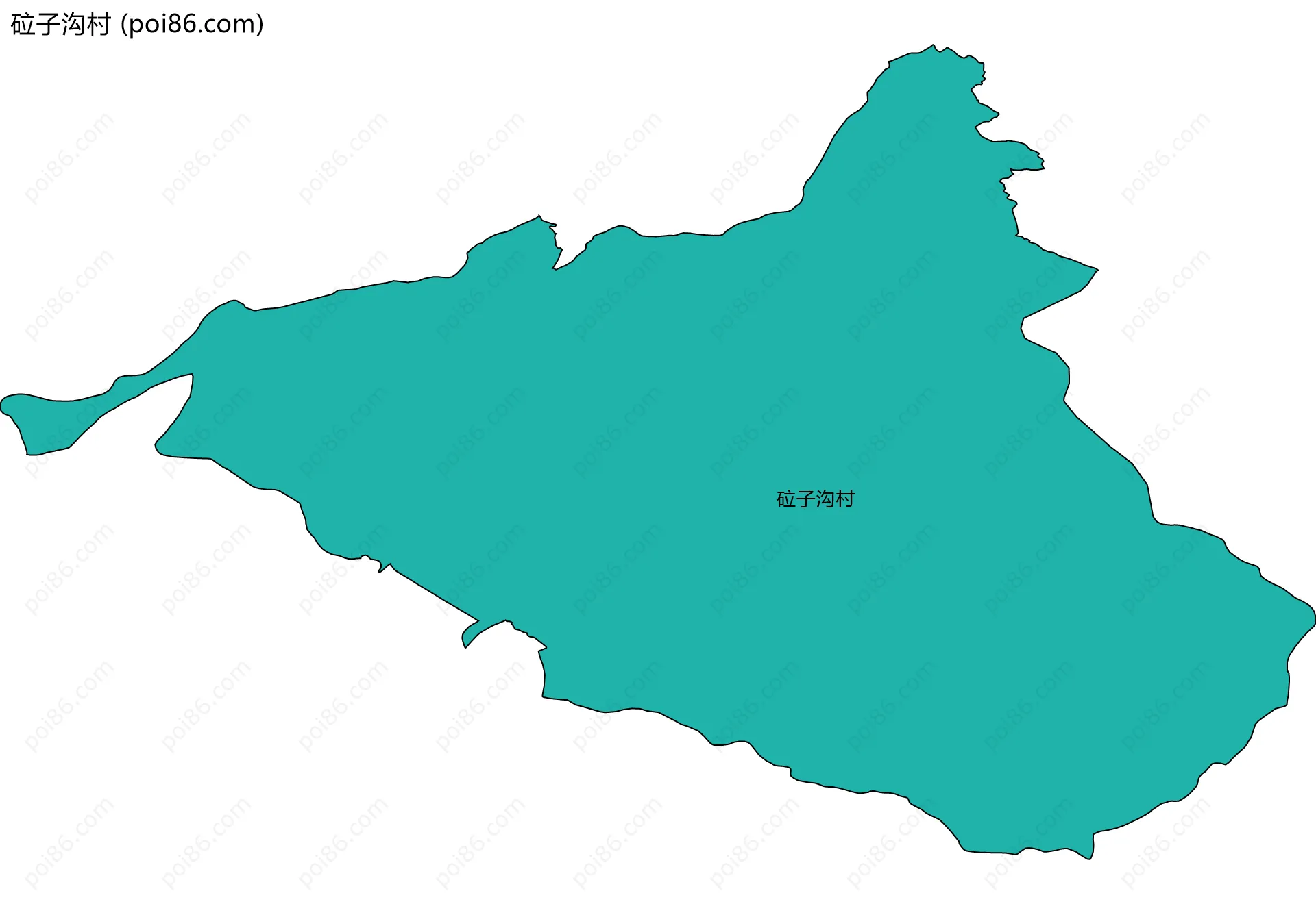 砬子沟村边界地图