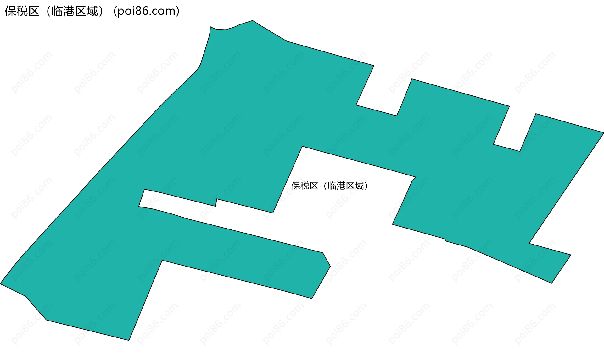 保税区（临港区域）边界地图