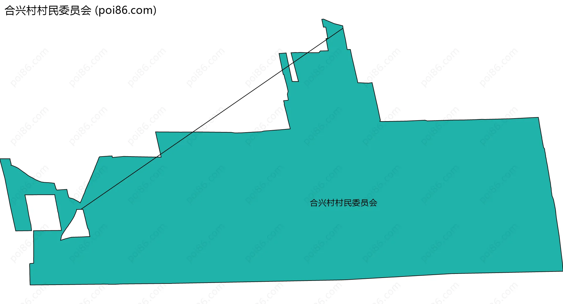 合兴村村民委员会边界地图