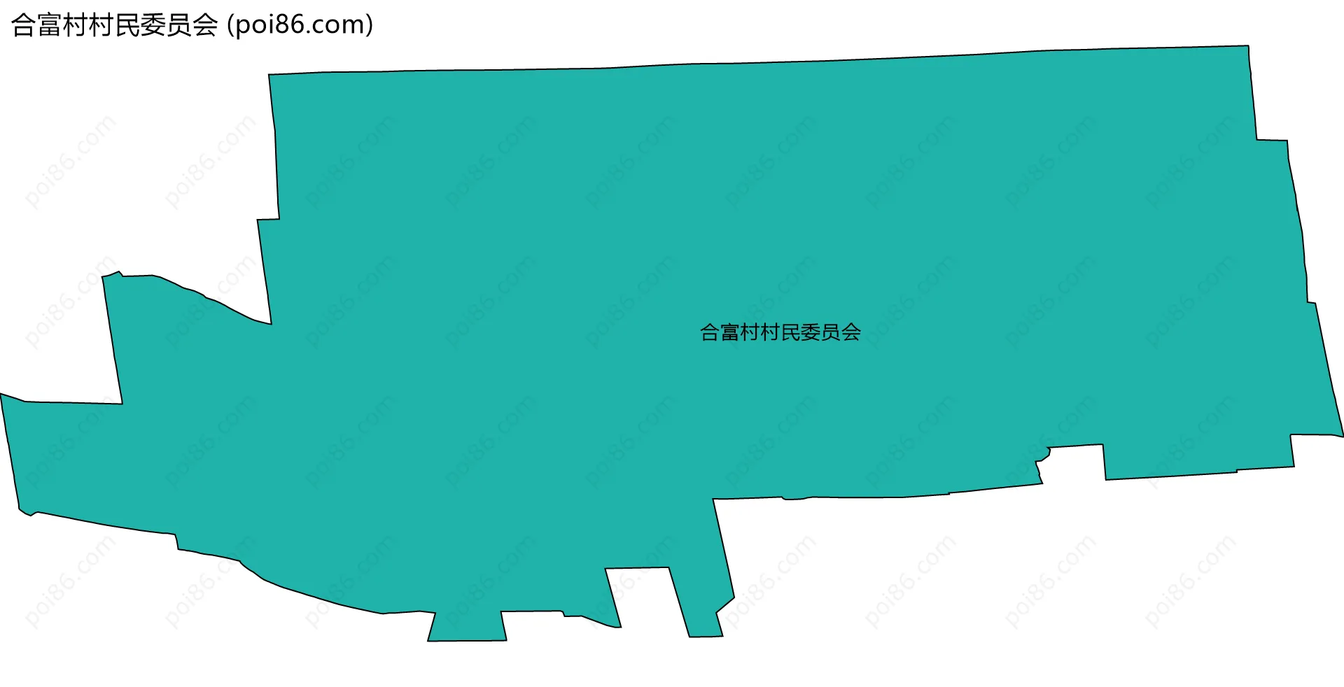 合富村村民委员会边界地图