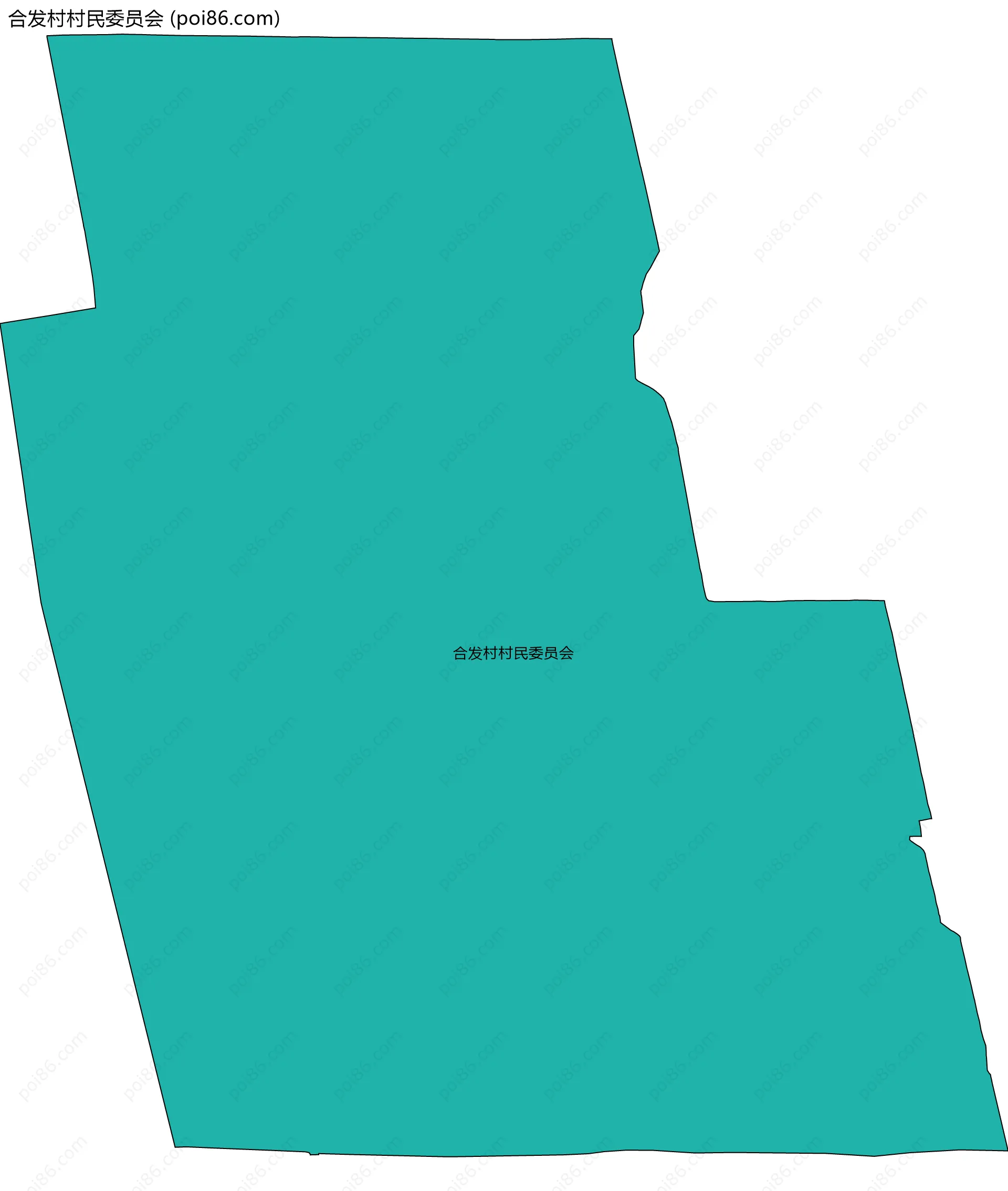 合发村村民委员会边界地图