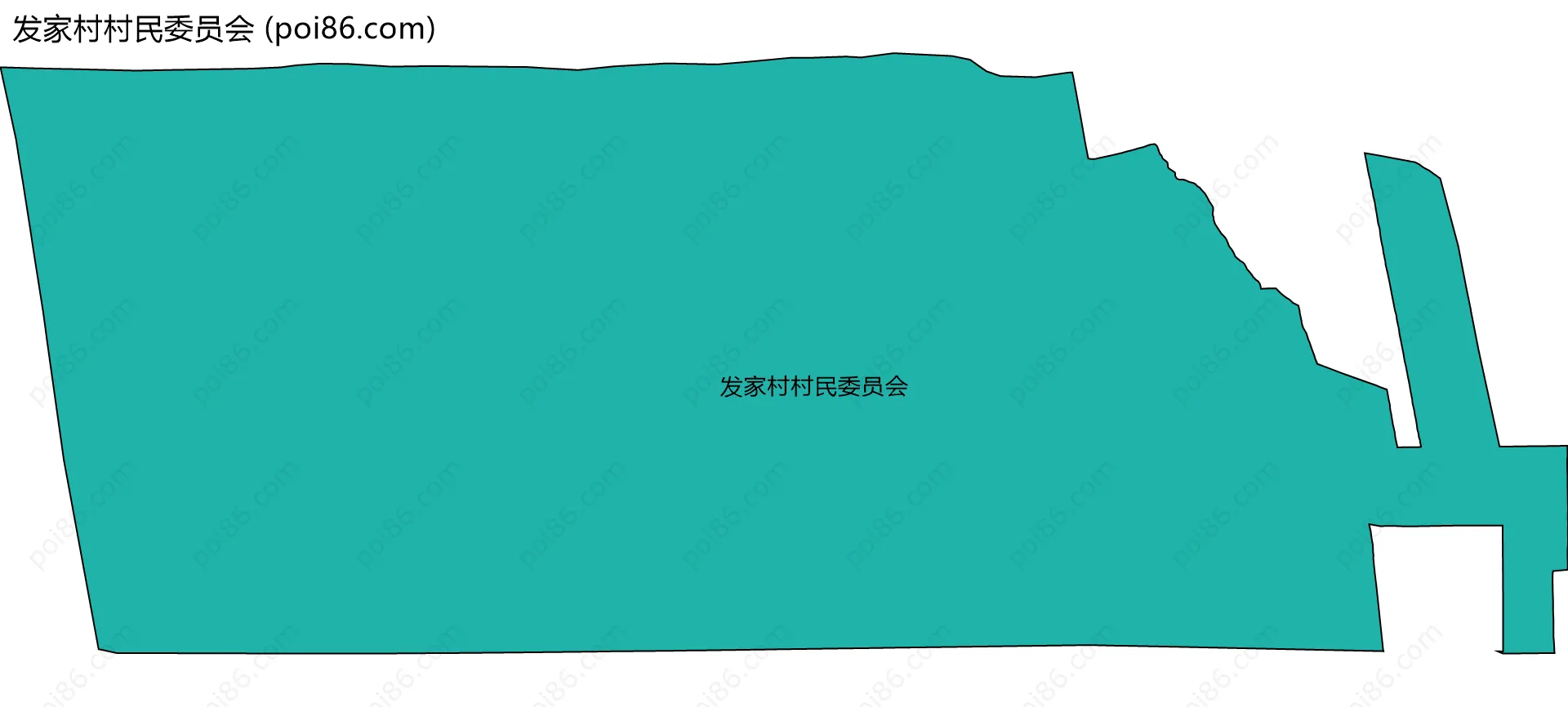 发家村村民委员会边界地图