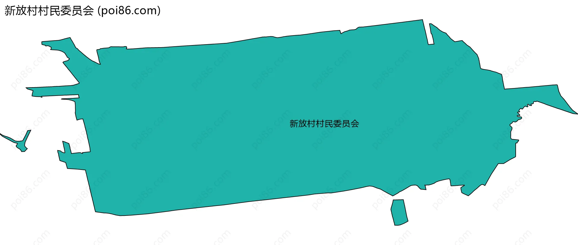新放村村民委员会边界地图