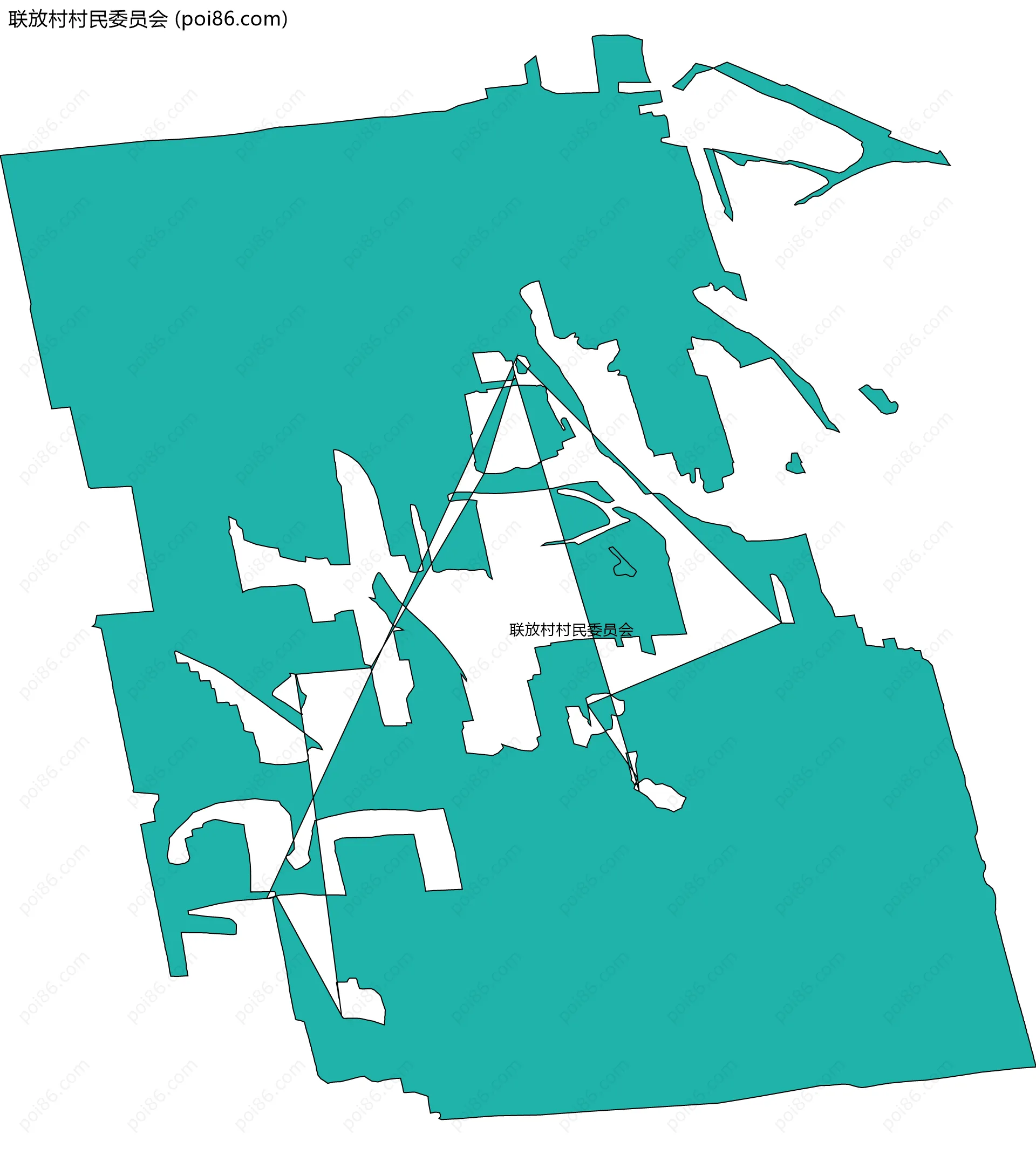 联放村村民委员会边界地图