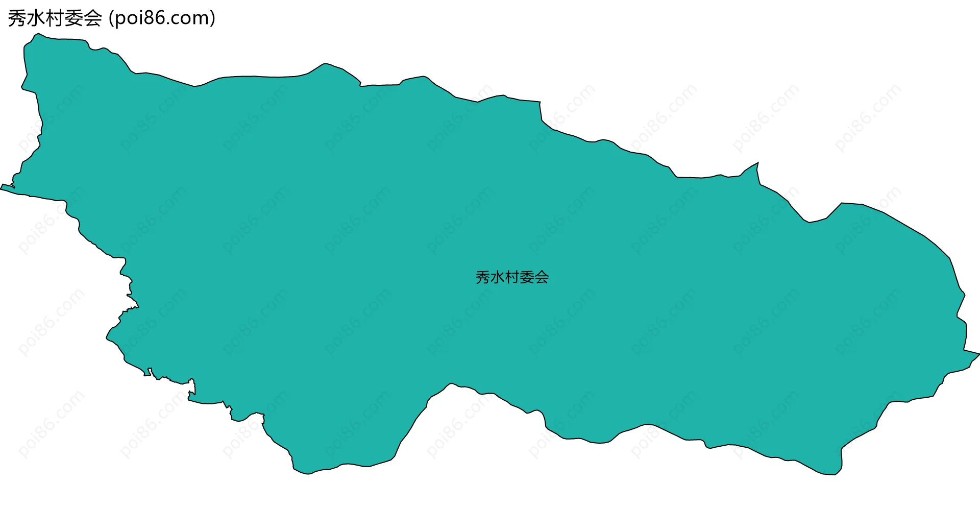 秀水村委会边界地图