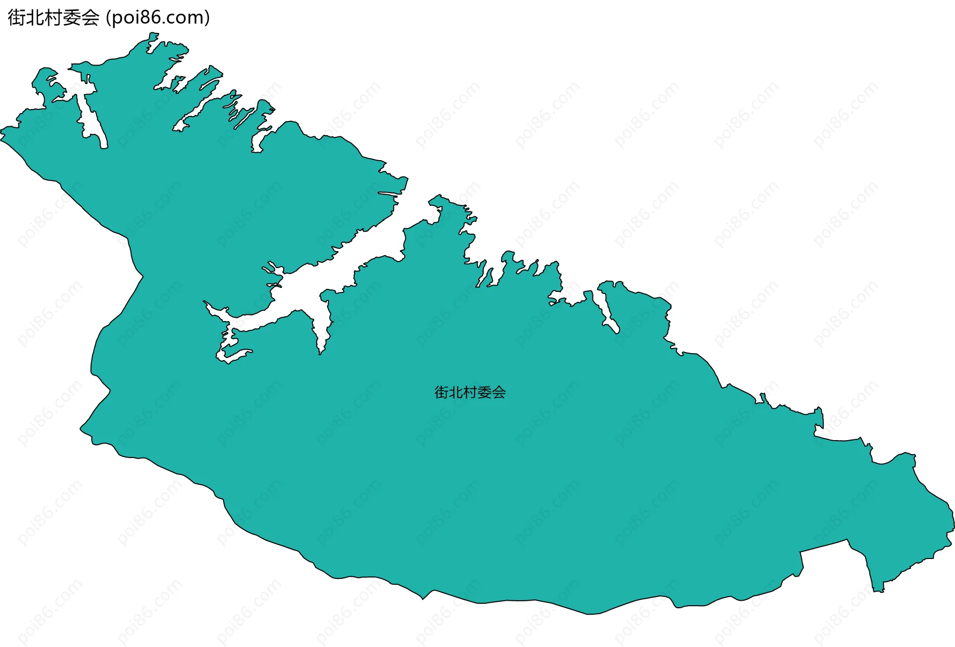 街北村委会边界地图