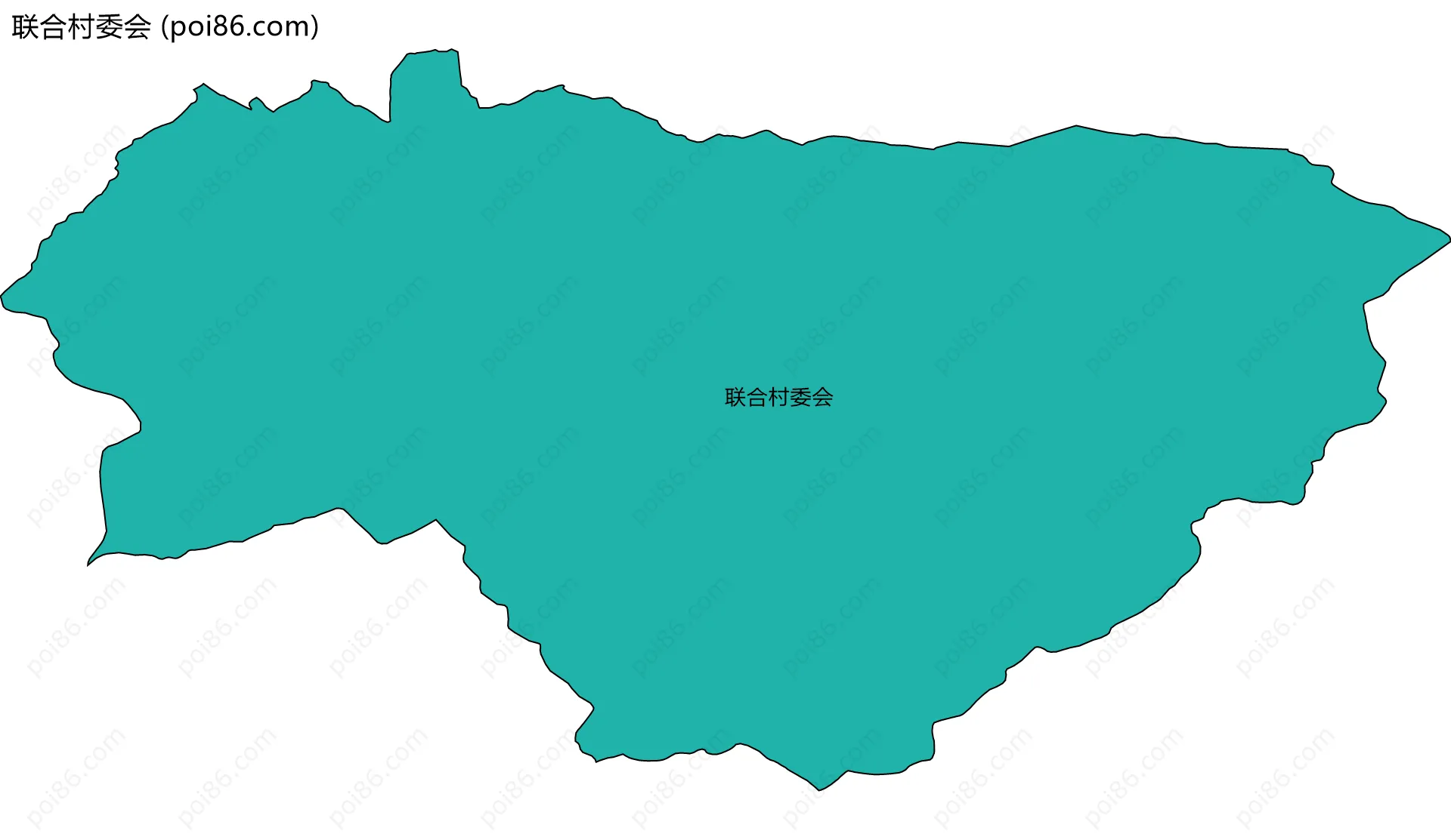 联合村委会边界地图