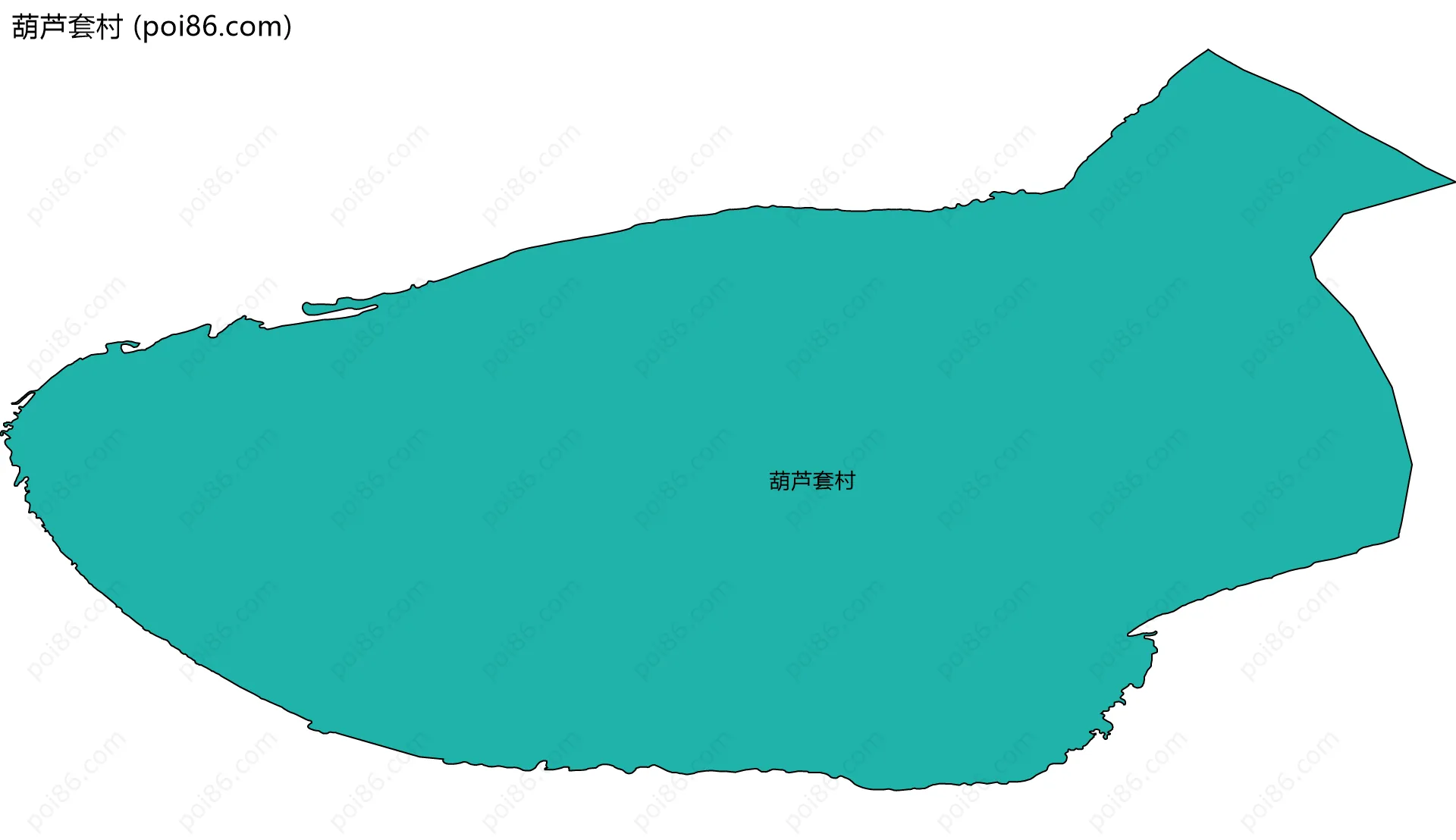 葫芦套村边界地图