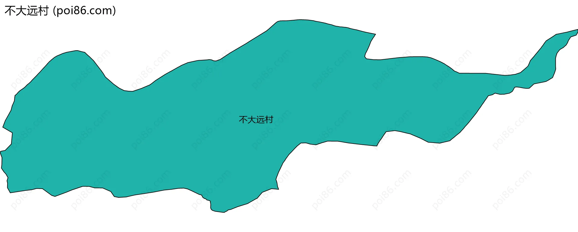 不大远村边界地图