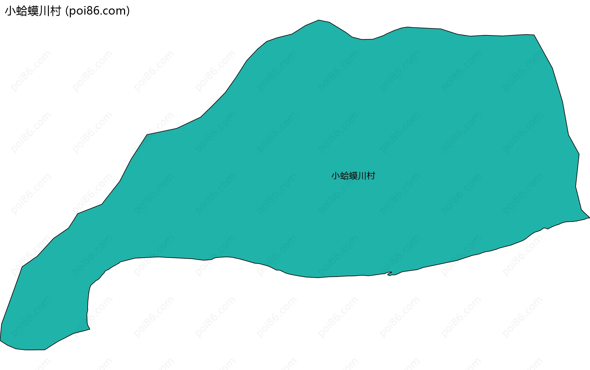 小蛤蟆川村边界地图