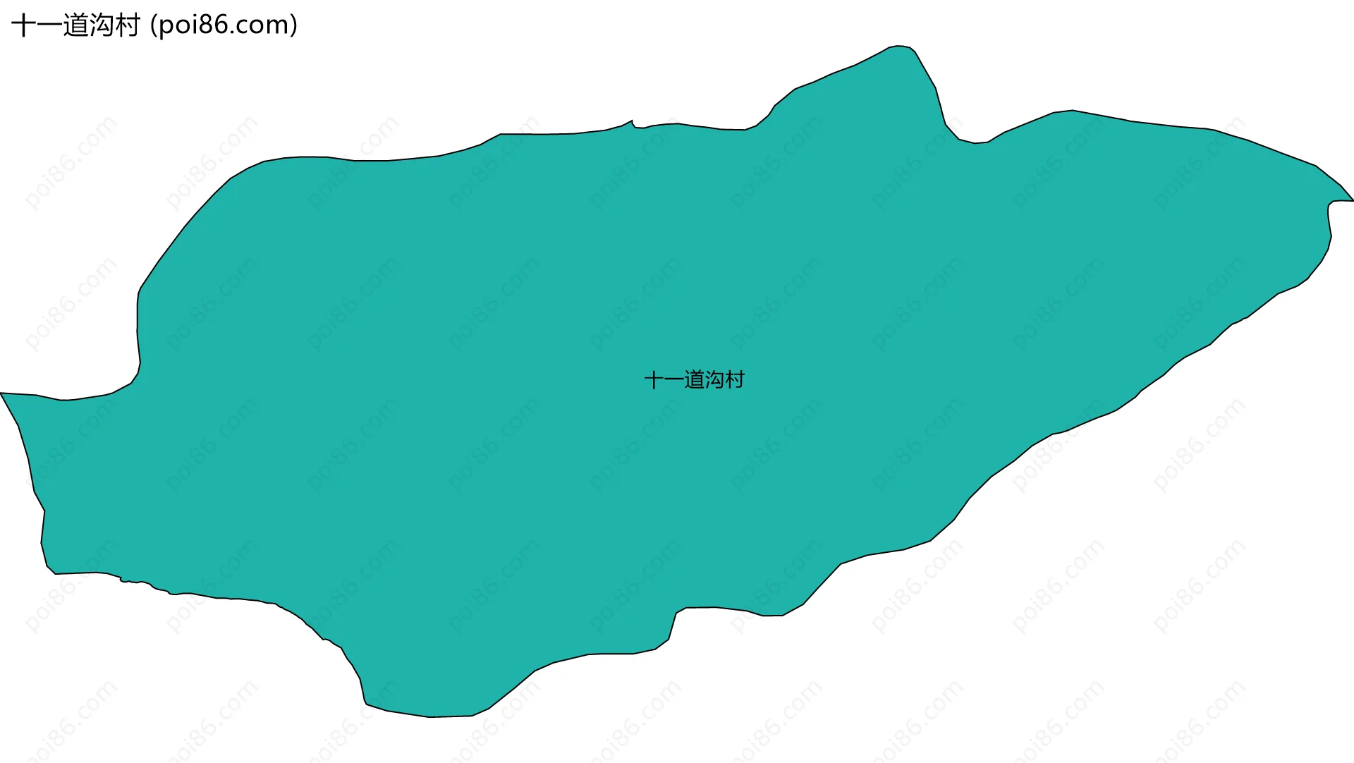 十一道沟村边界地图