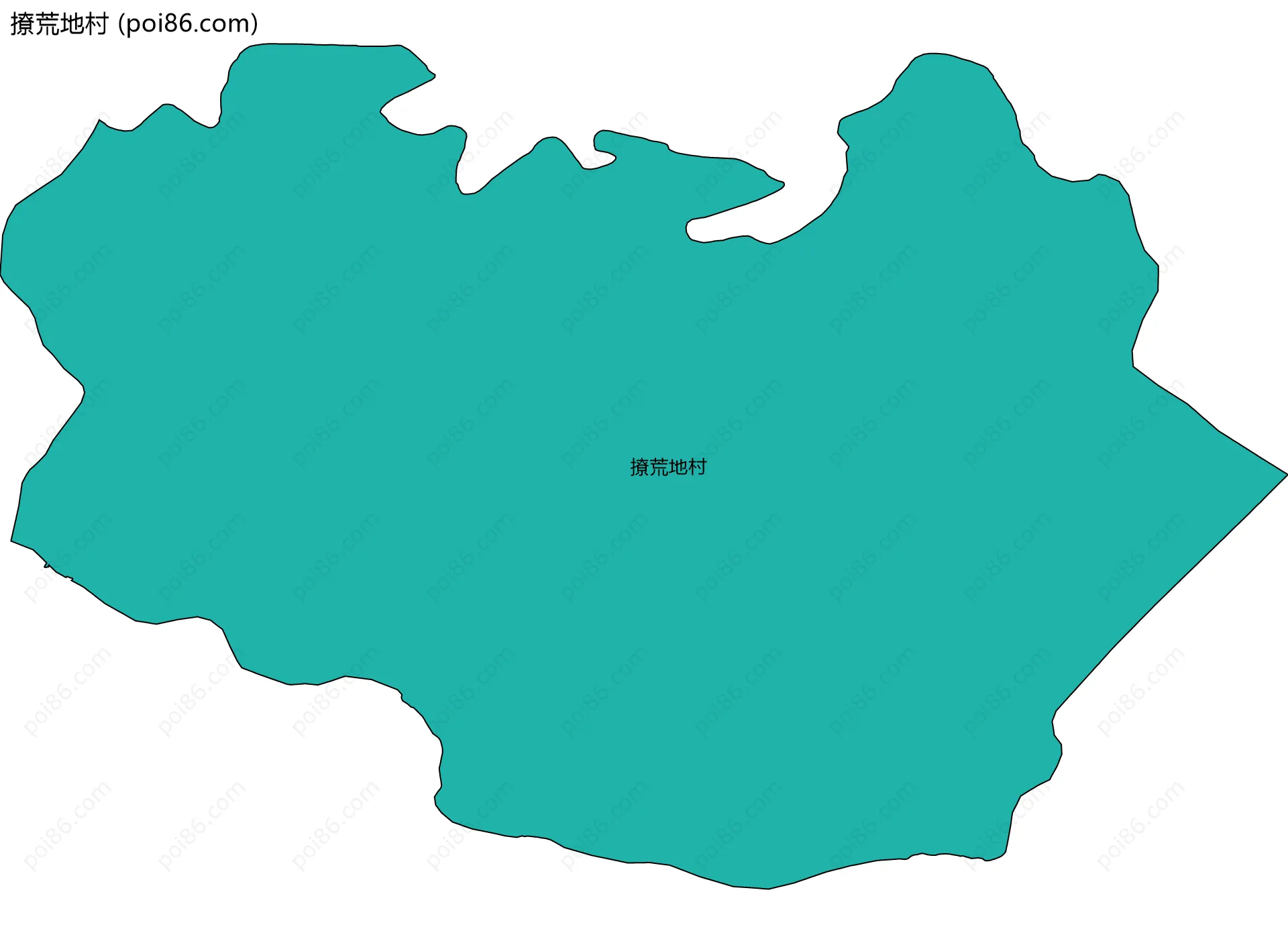 撩荒地村边界地图