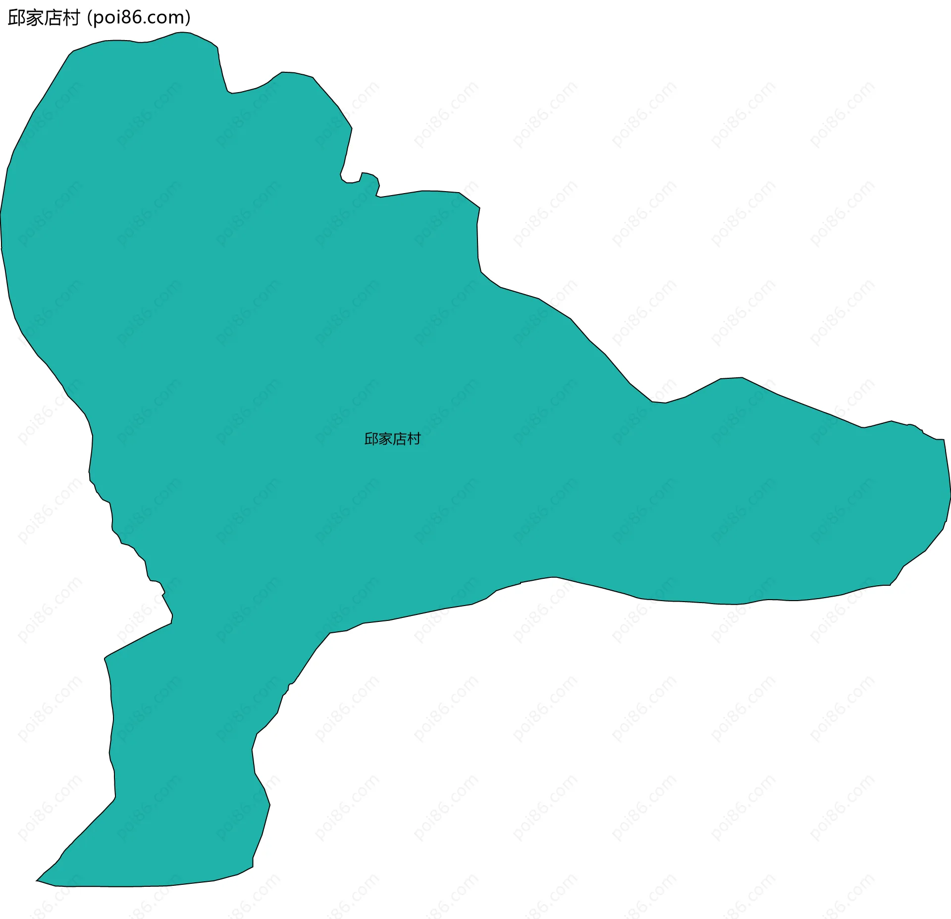 邱家店村边界地图