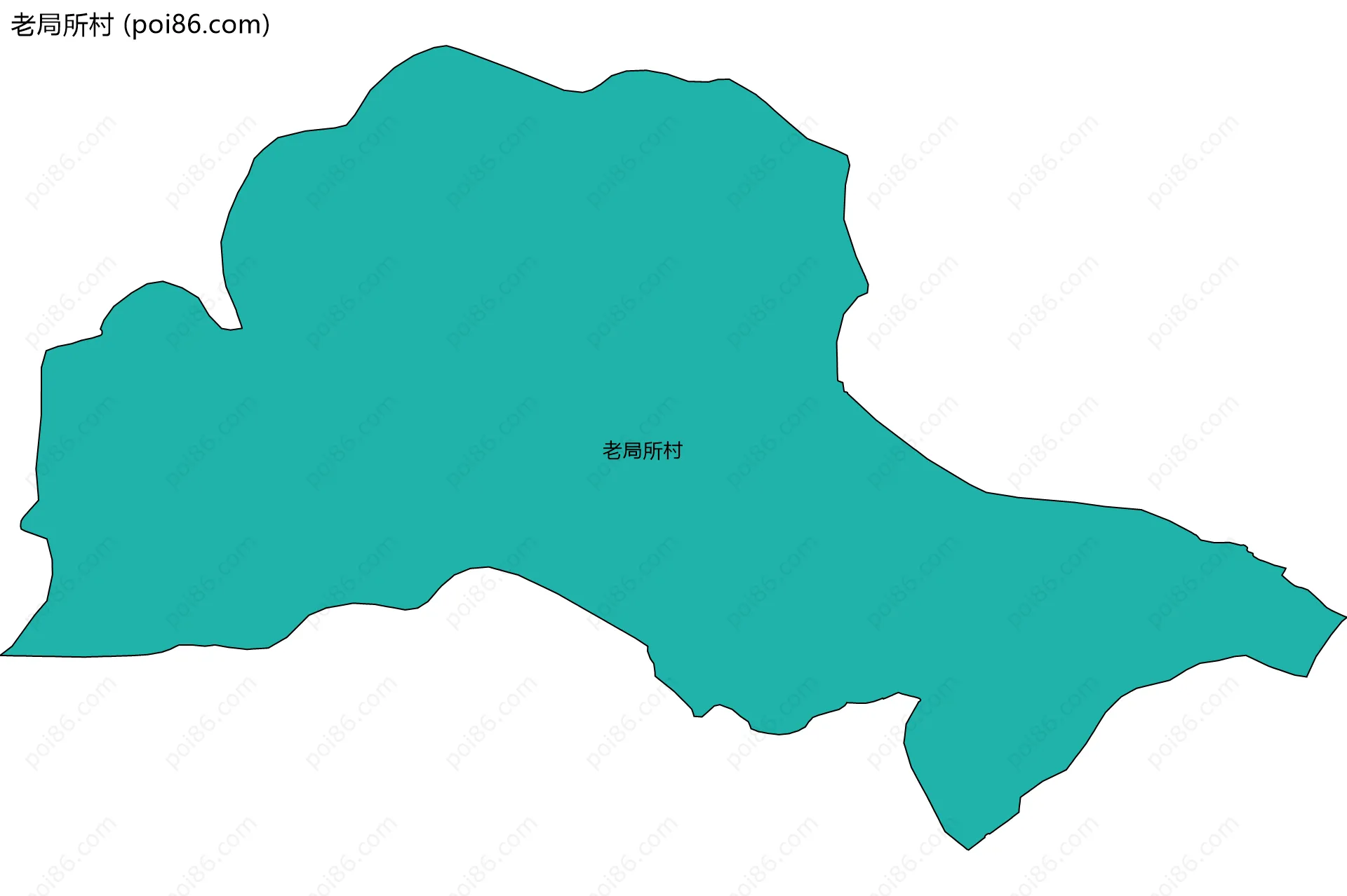 老局所村边界地图