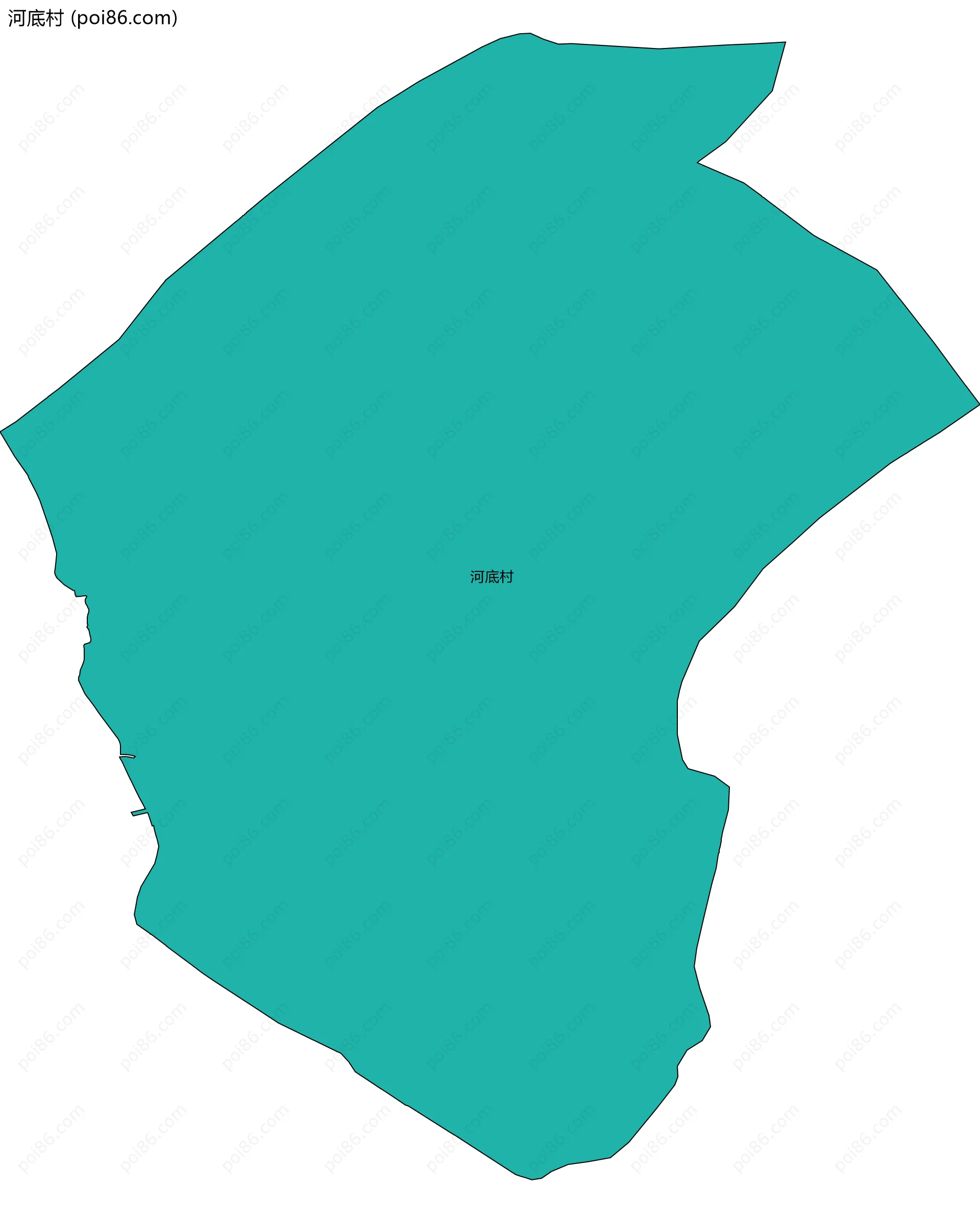 河底村边界地图