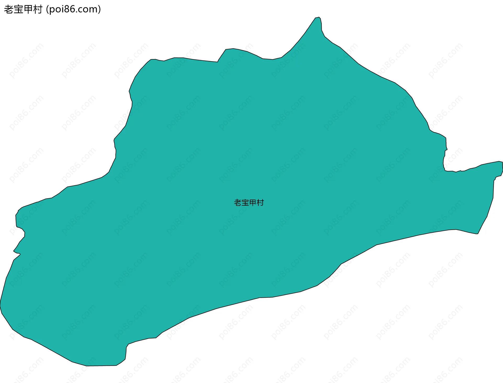 老宝甲村边界地图