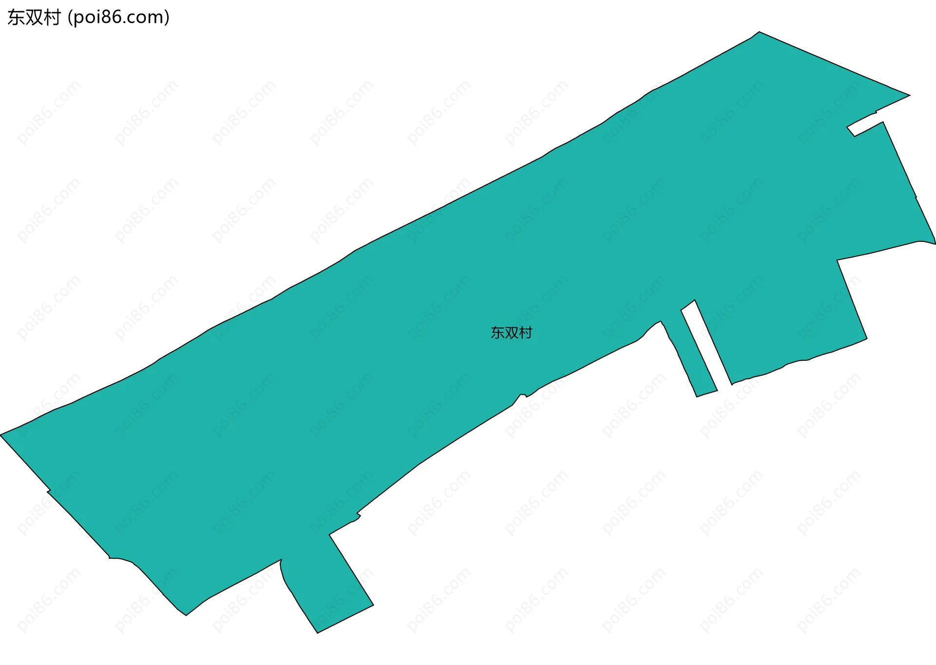 东双村边界地图