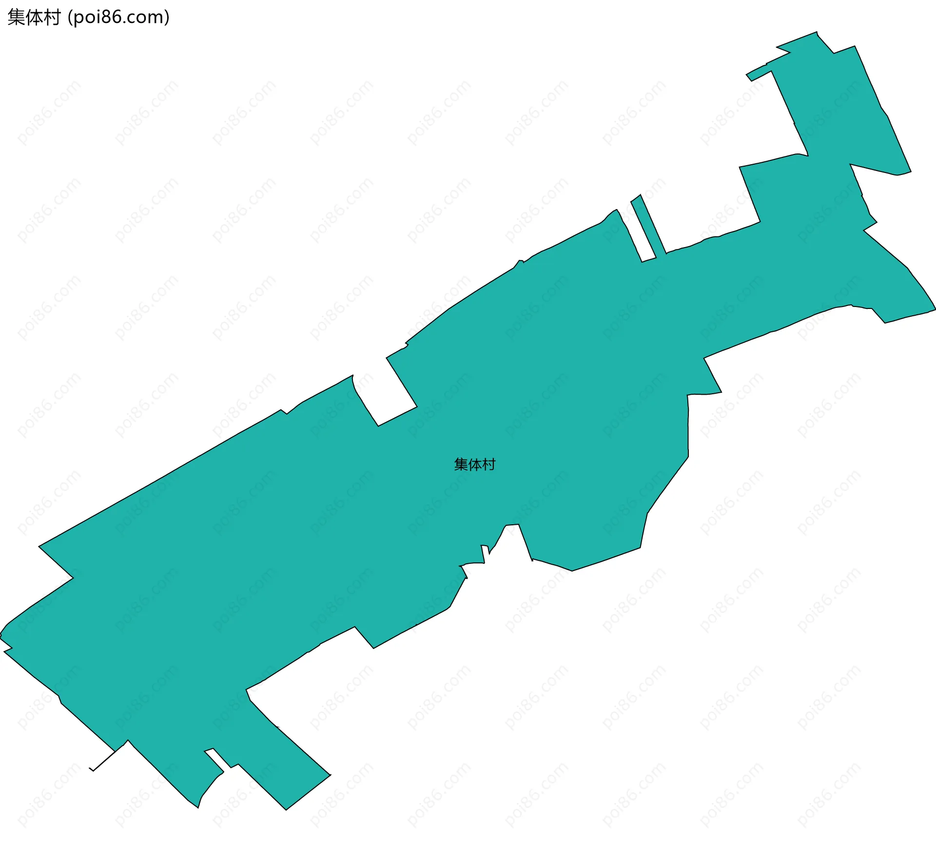 集体村边界地图