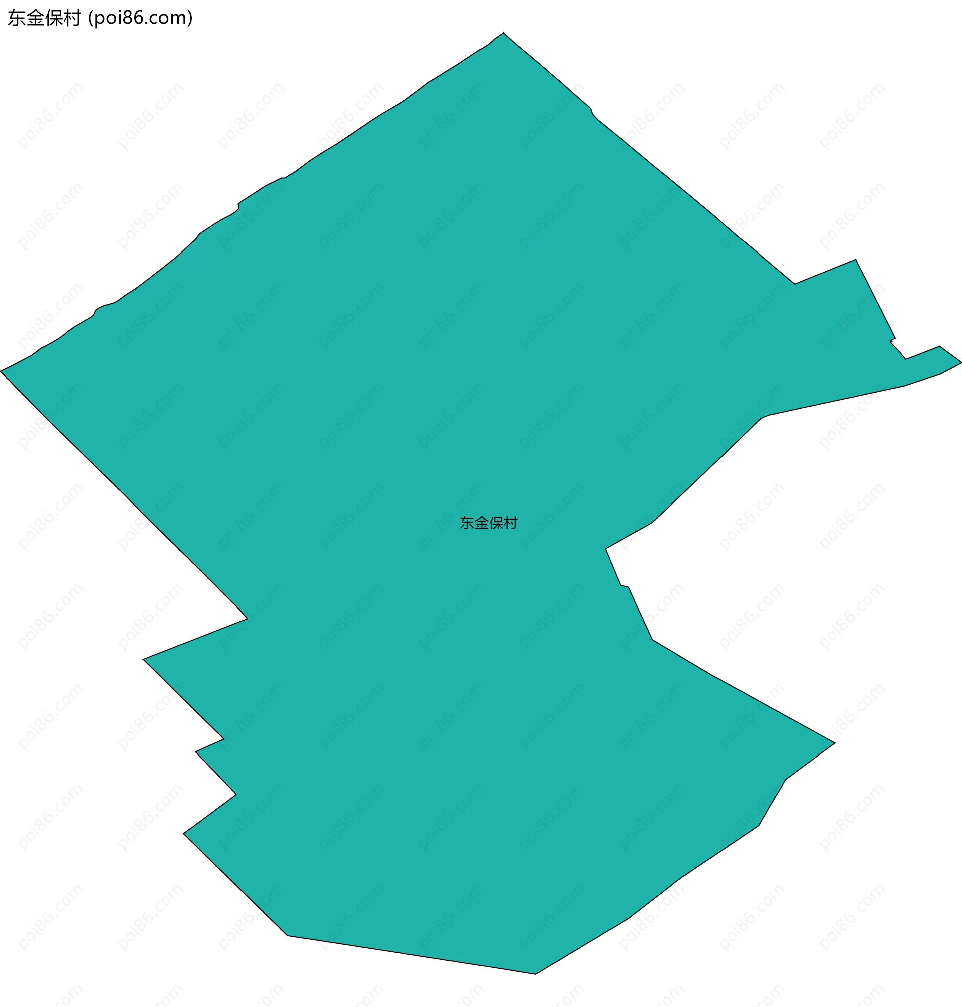 东金保村边界地图