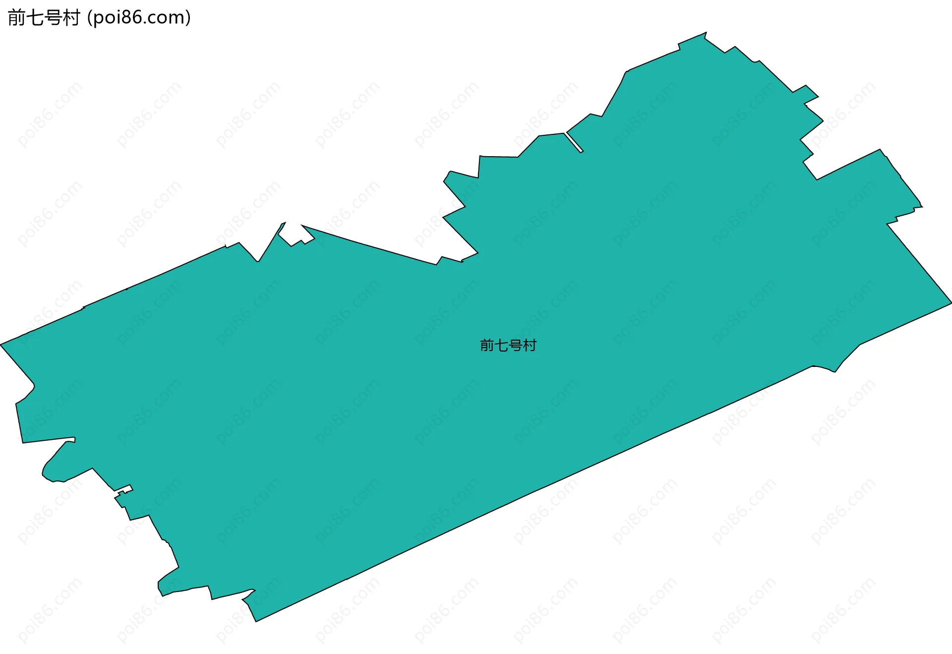 前七号村边界地图