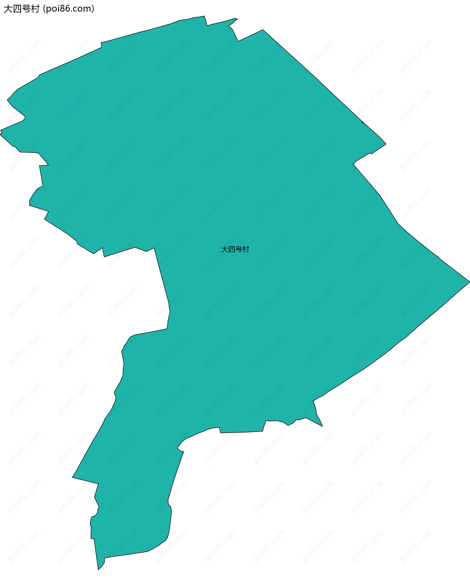 大四号村边界地图